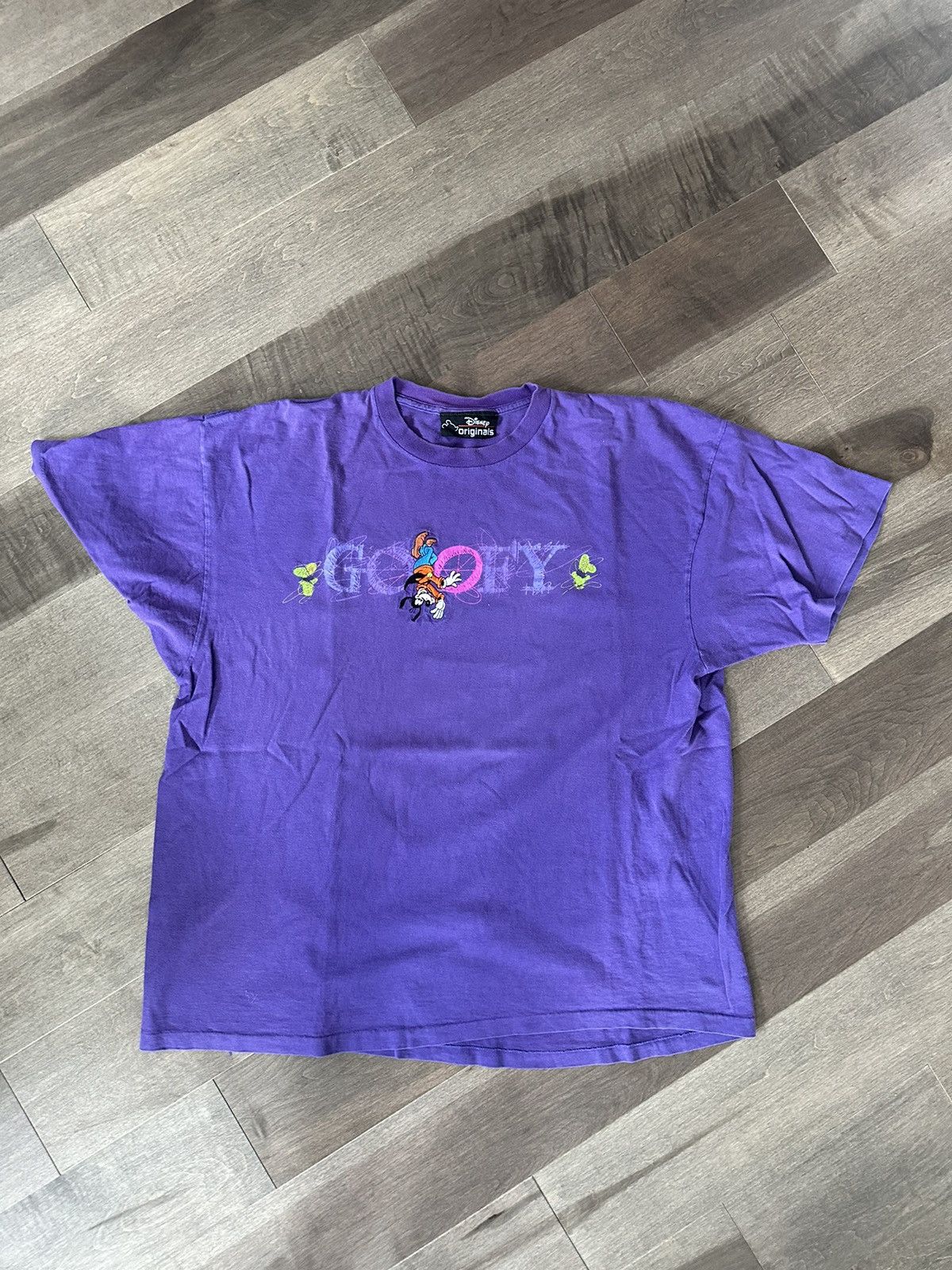 Disney × Vintage Vintage Disney Goofy Purple Tee Size US XL / EU 56 / 4 - 1 Thumbnail