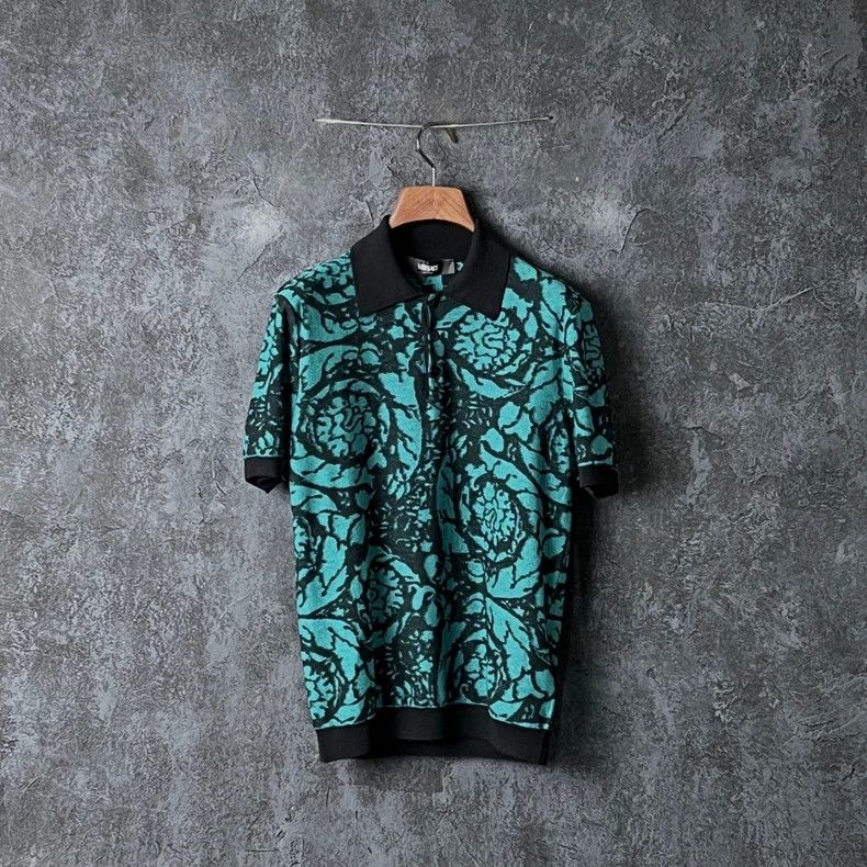 Versace Versace Color-blocking short-sleeved polo shirt Size US XS / EU 42 / 0 - 1 Thumbnail