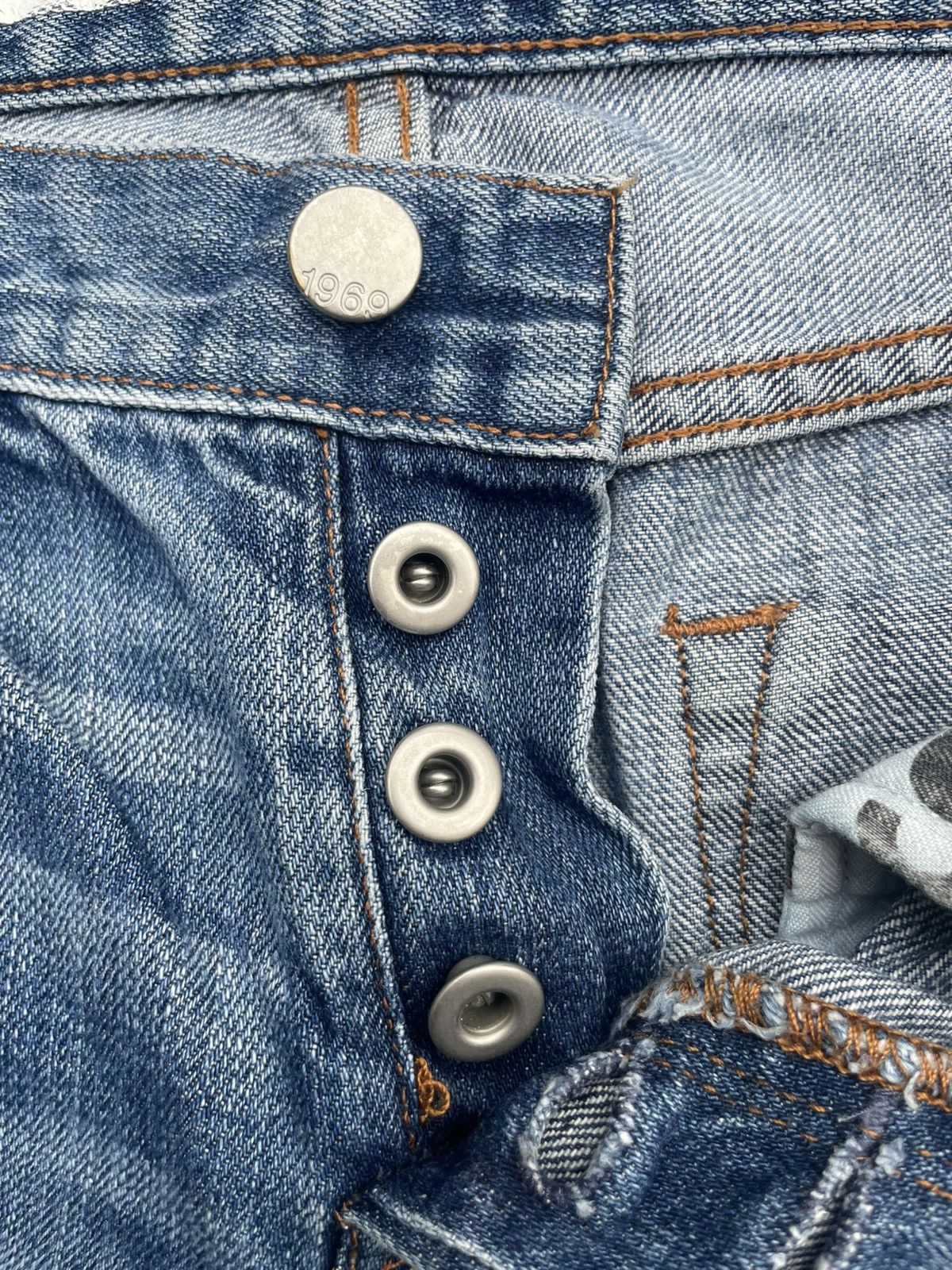 Gap GAP 1969 Distresed Selvedge Jeans Size 30" / US 8 / IT 44 - 20 Thumbnail