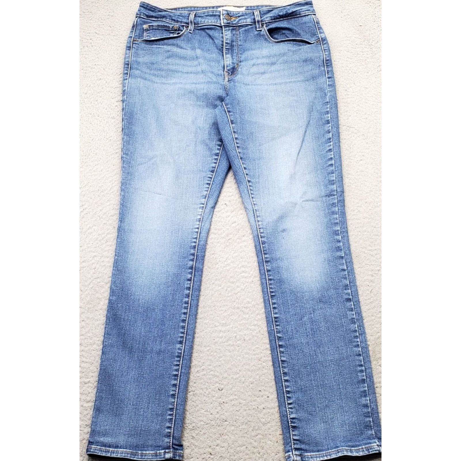 Levi's Levi's Skinny Jeans Women 14 Blue Denim Mid Rise Classic Fit 5-Pocket Denim Jeans Women's Size 14 Blue Size 36" / US 14 / IT 50 - 2 Thumbnail