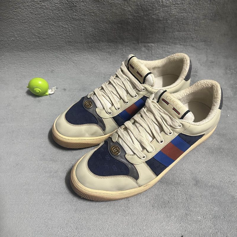 Gucci Gucci Screener Vintage Sneakers for Men - Size US 8.5 / EU 41-42 - 1 Thumbnail