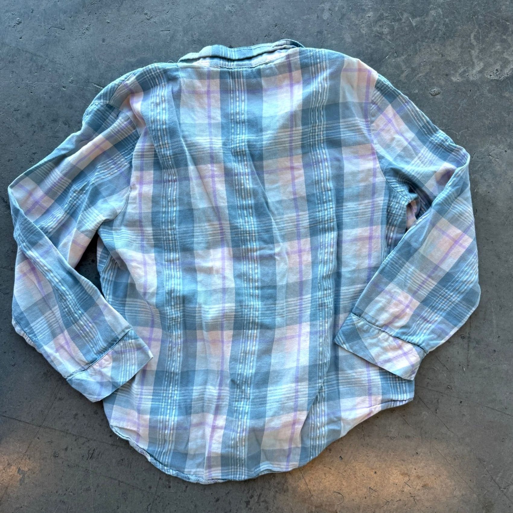 Vintage VINTAGE Victoria's Secret Blue Pink Plaid Longsleeve Button Down Shirt Women SXS? Size S / US 4 / IT 40 - 2 Thumbnail