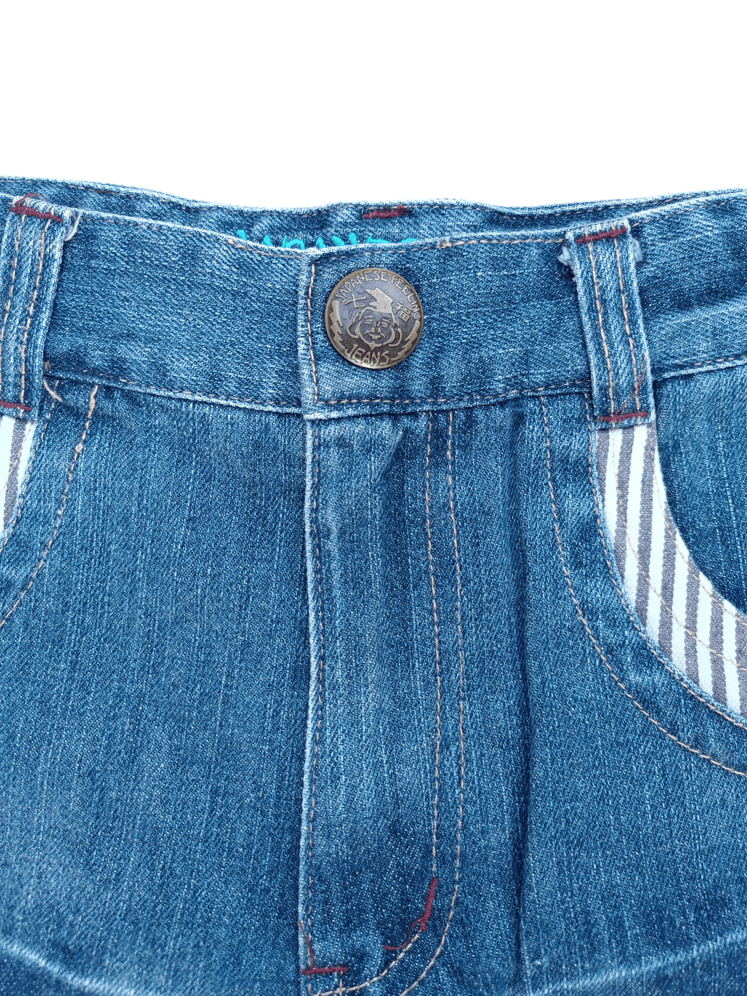 Japanese Brand JAPANESE FEELING JEANS CAR RACING CIRCUIT JEANS Size US 30 / EU 46 - 12 Thumbnail