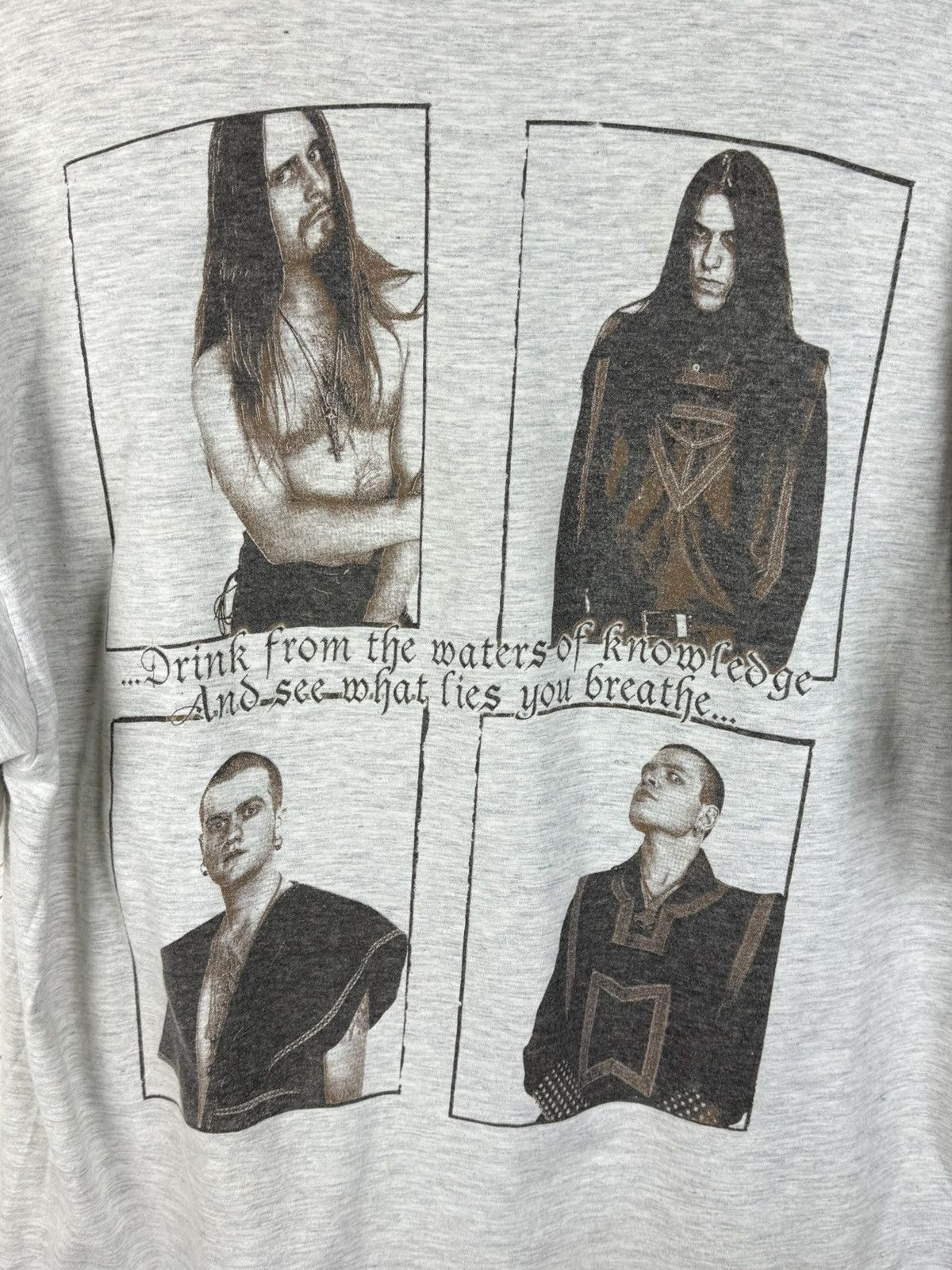 Band Tees 90s Vintage Enslaved Blodhemn 1998 Viking Black Metal Tee XL Size US XL / EU 56 / 4 - 9 Thumbnail