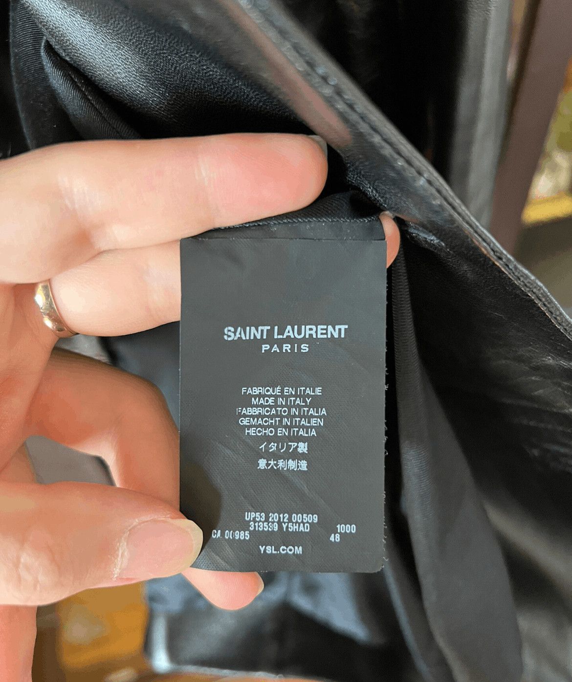 Saint Laurent Paris Saint Laurent Paris Sz 48 Saint Laurent Paris 13SS Lamb Sk Size US M / EU 48-50 / 2 - 6 Thumbnail