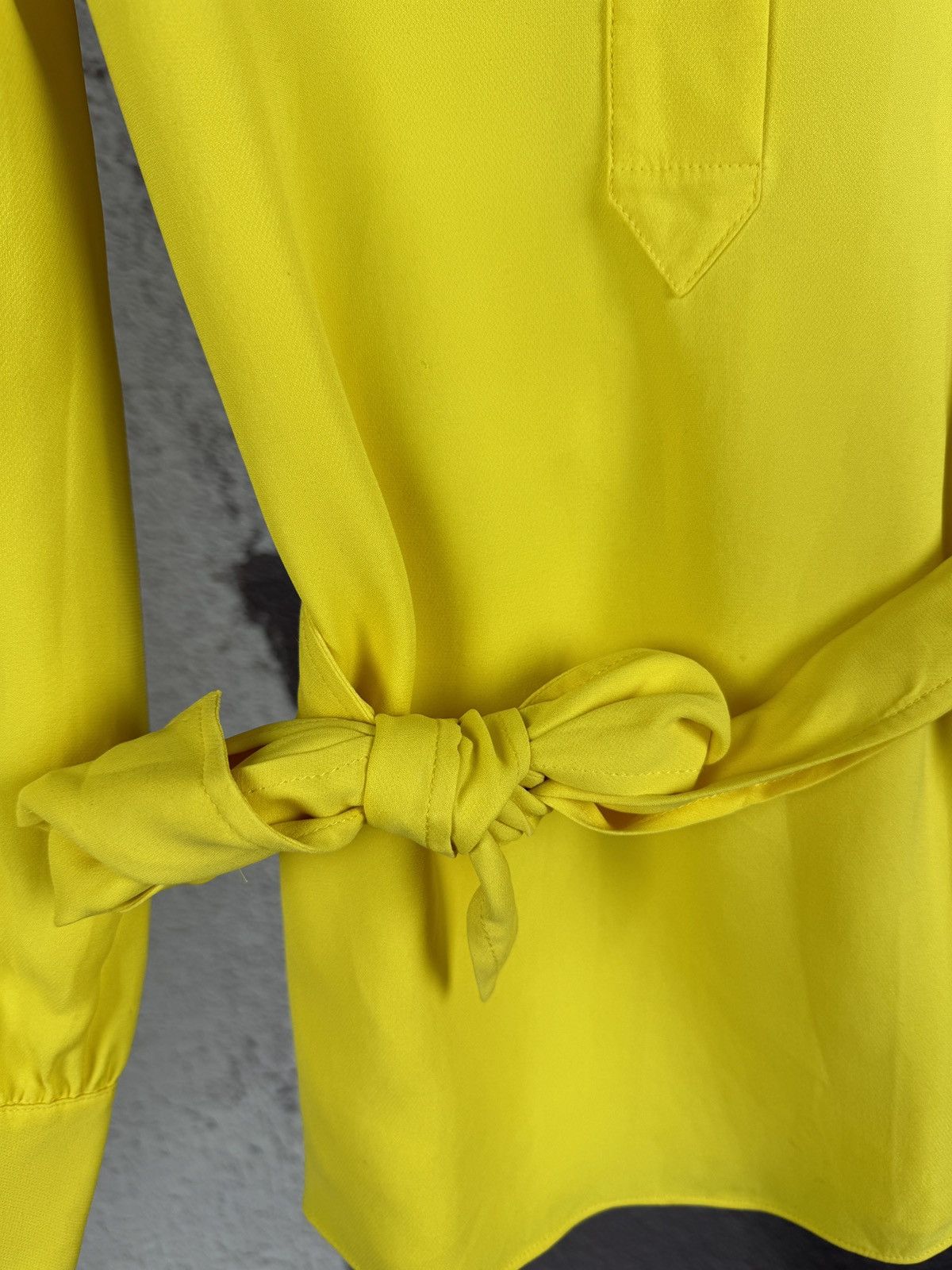 RED Valentino R.E.D. Valentino pure silk yellow belted blouse luxury Size M / US 6-8 / IT 42-44 - 9 Thumbnail