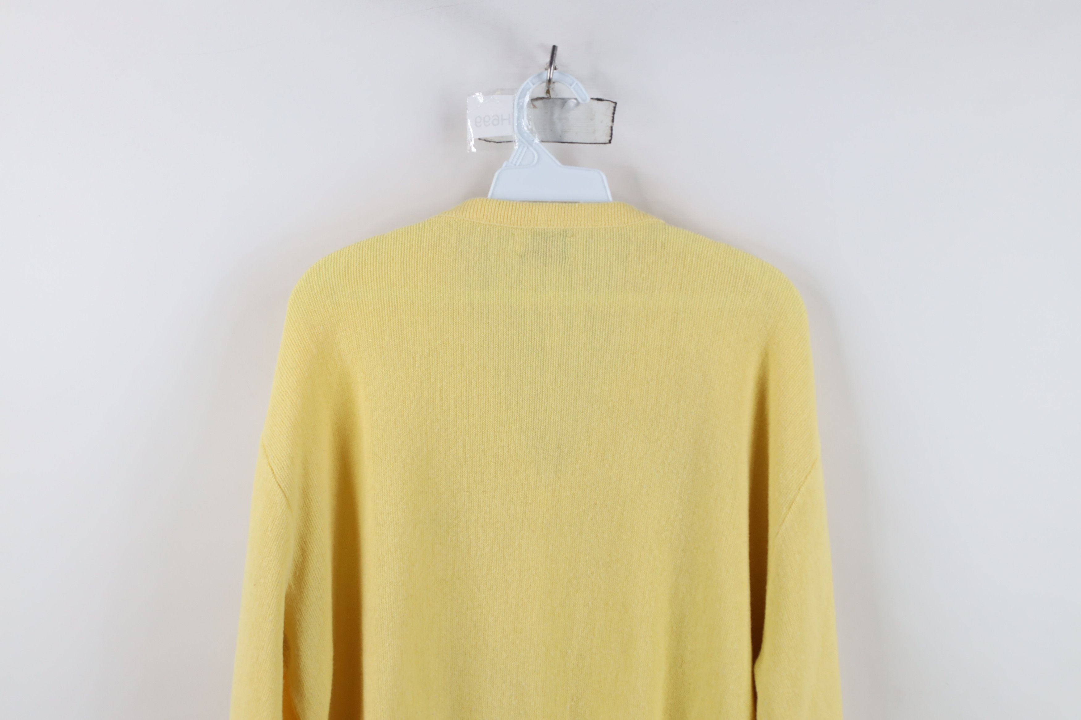 Lacoste Vintage 80s Izod Lacoste Croc Logo Knit V-Neck Sweater USA Size US XL / EU 56 / 4 - 11 Thumbnail