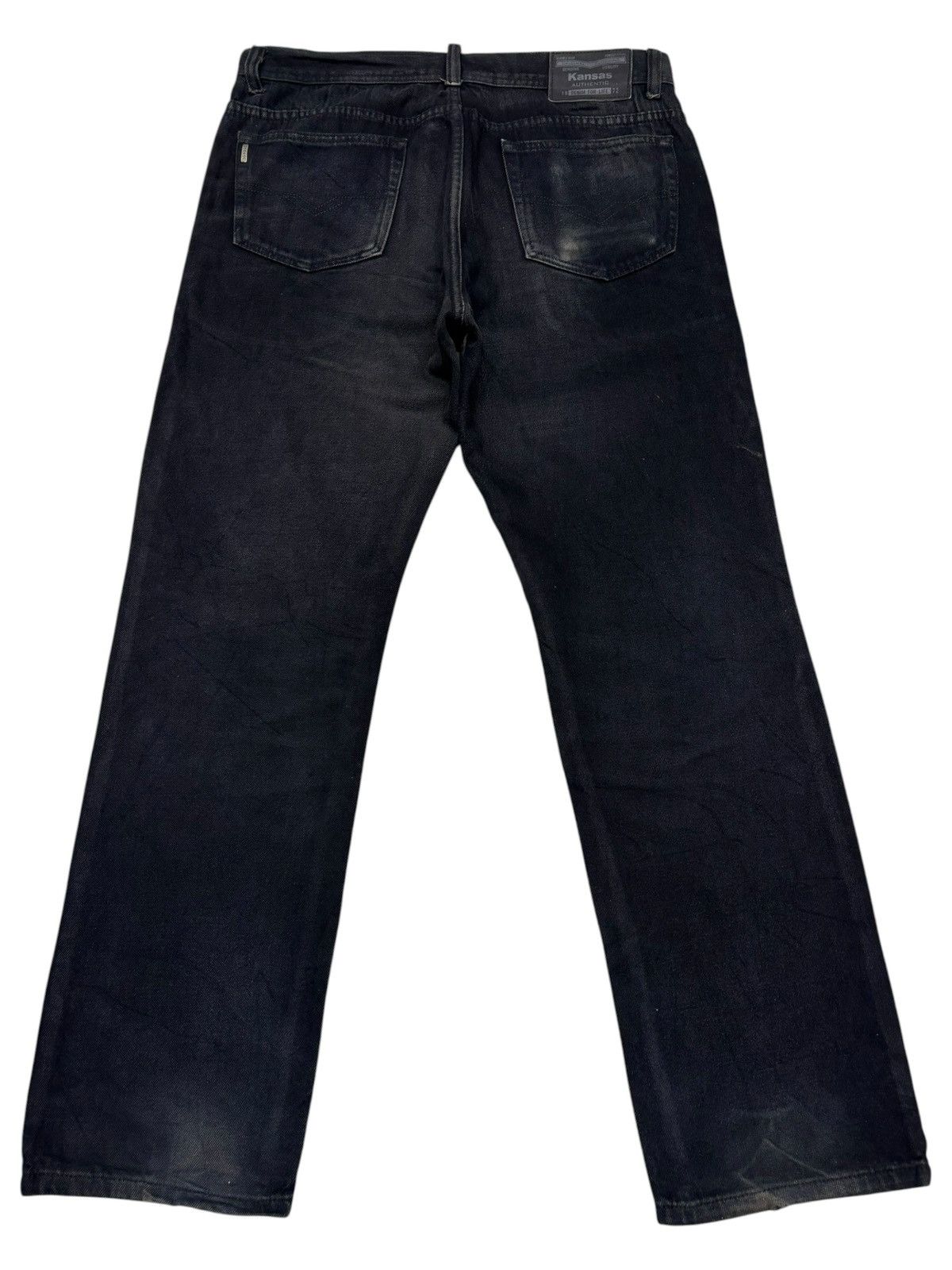 Kapital Vintage KANSAS DENIM FOR LIFE Faded Black Jeans Size US 35 - 2 Thumbnail