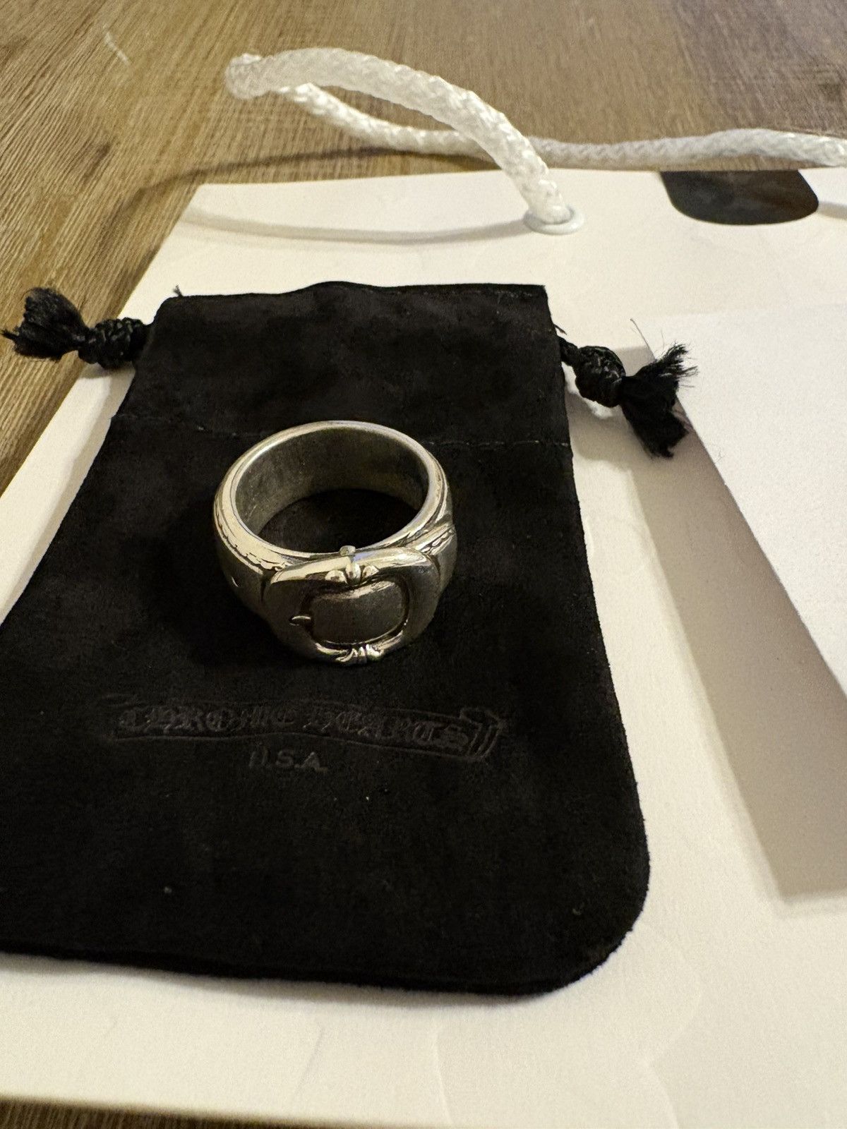 アクセサリー CHROME HEARTS GUNSLINGER BELT RING Chrome Hearts Silver Belt Gunslinger Ring - SRM – SHENGLI