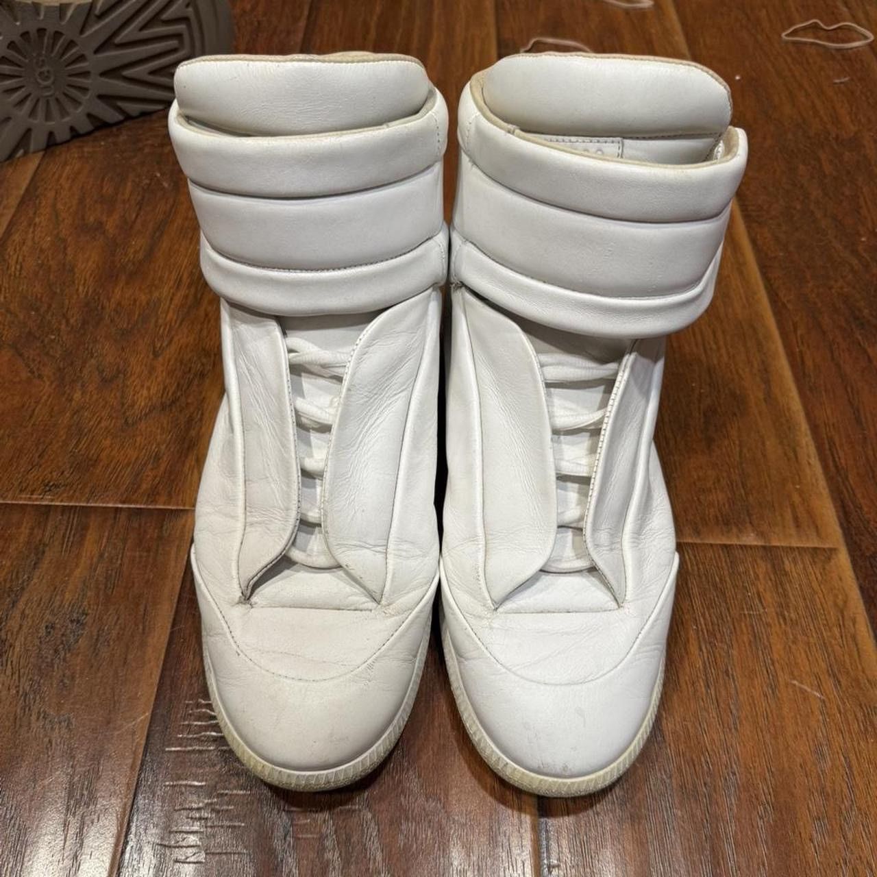 Maison Margiela Maison Margiela Future White High Top Leather Sneakers 44 Size US 11 / EU 44 - 2 Thumbnail