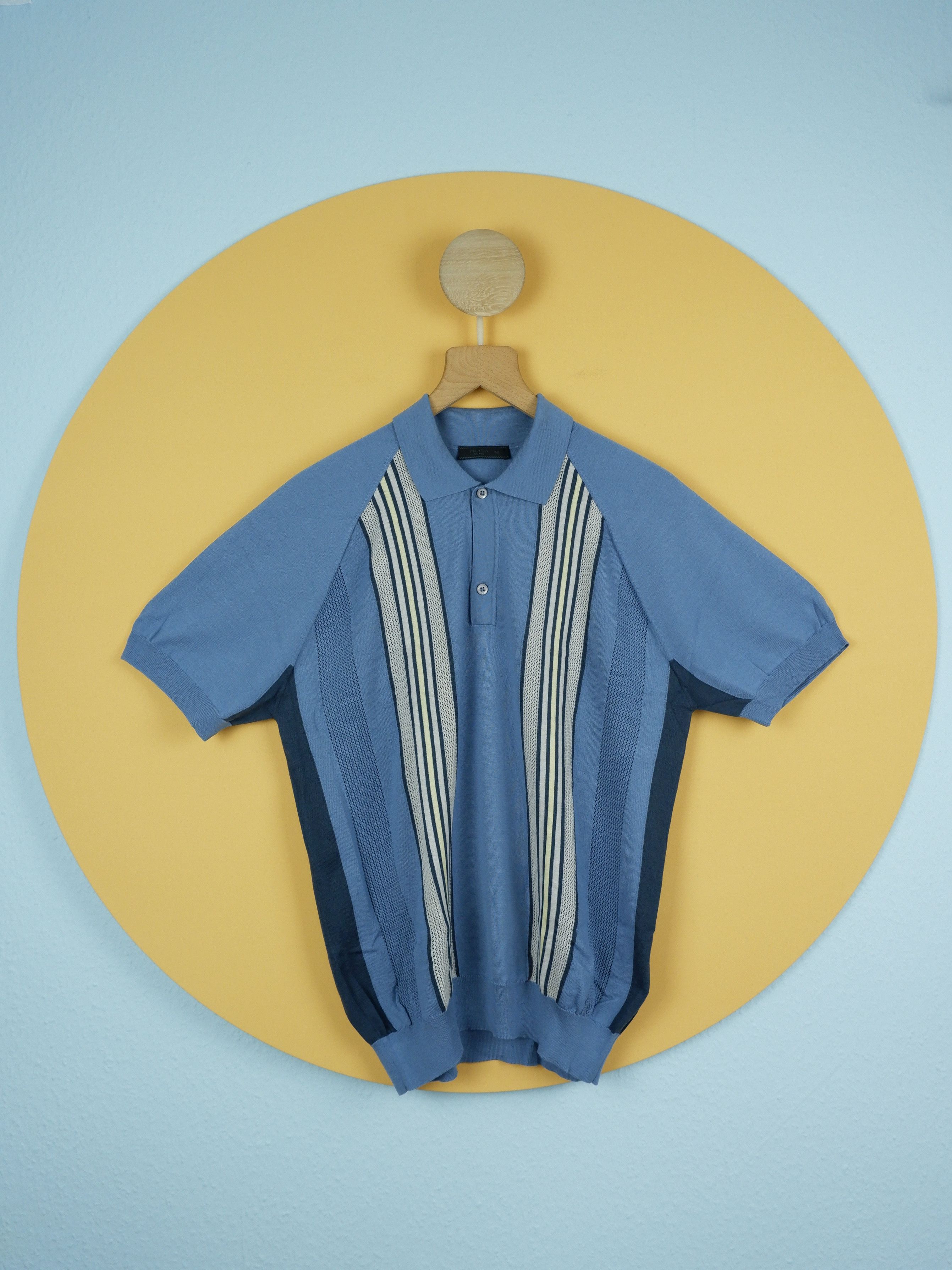 Prada Last drop! Prada super soft virgin wool knitted polo Size US L / EU 52-54 / 3 - 1 Thumbnail
