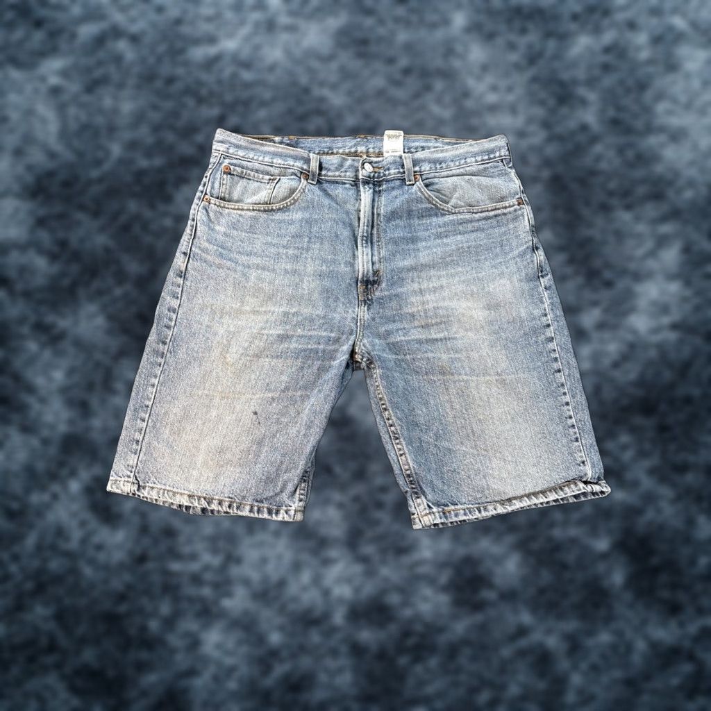 Levi's VINTAGE Levi's 505 Shorts Mens 38 Light Wash Baggy Relaxed Y2K 90s Skate Whiskered Blue Cotton Chino Mens Size US 38 / EU 54 - 1 Thumbnail