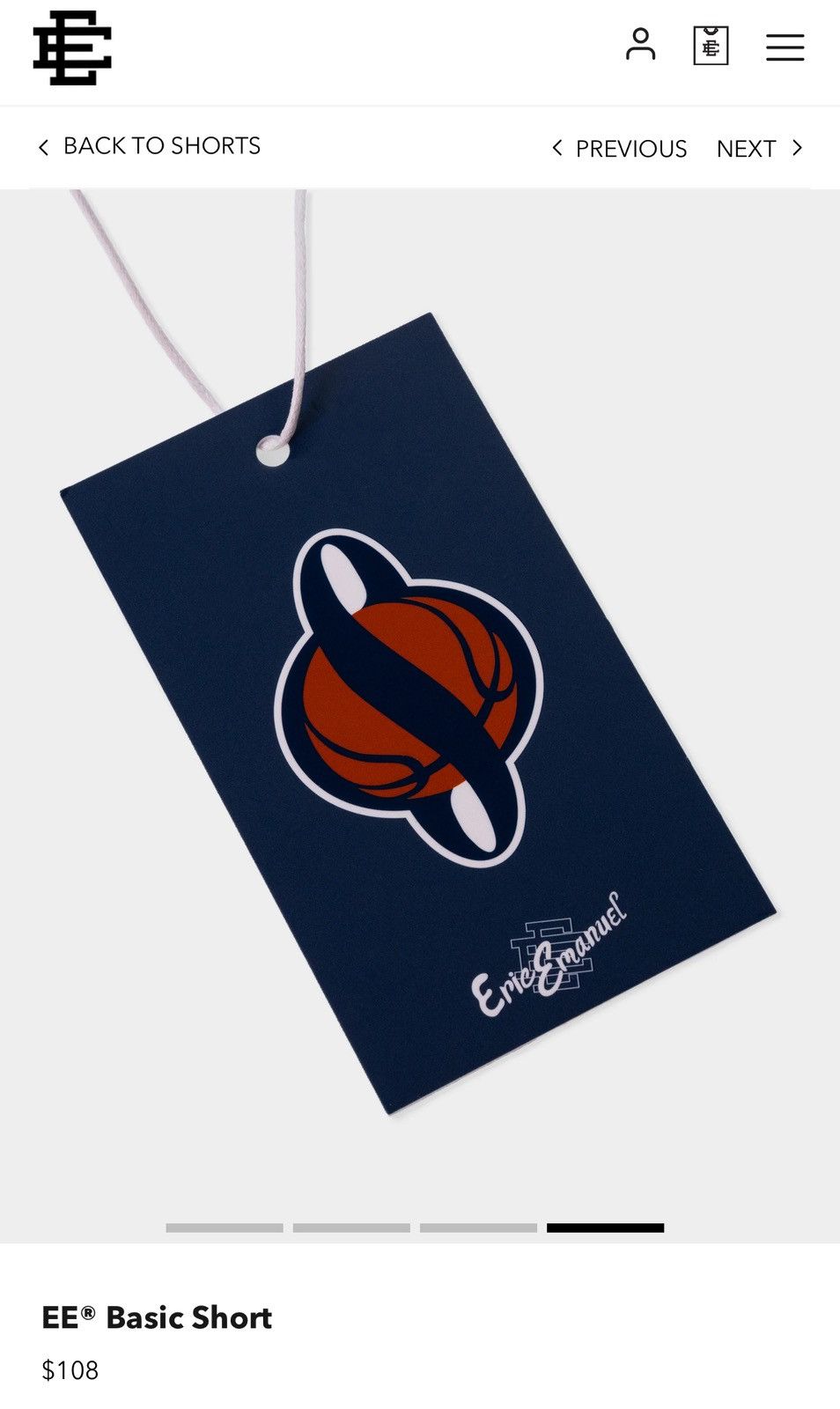 Eric Emanuel × NCAA Eric Emanuel Syracuse University Basic Shorts Large Size US 34 / EU 50 - 10 Thumbnail