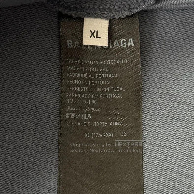 Balenciaga Balenciaga Blue Distressed Short Sleeve. Size US XL / EU 56 / 4 - 6 Thumbnail