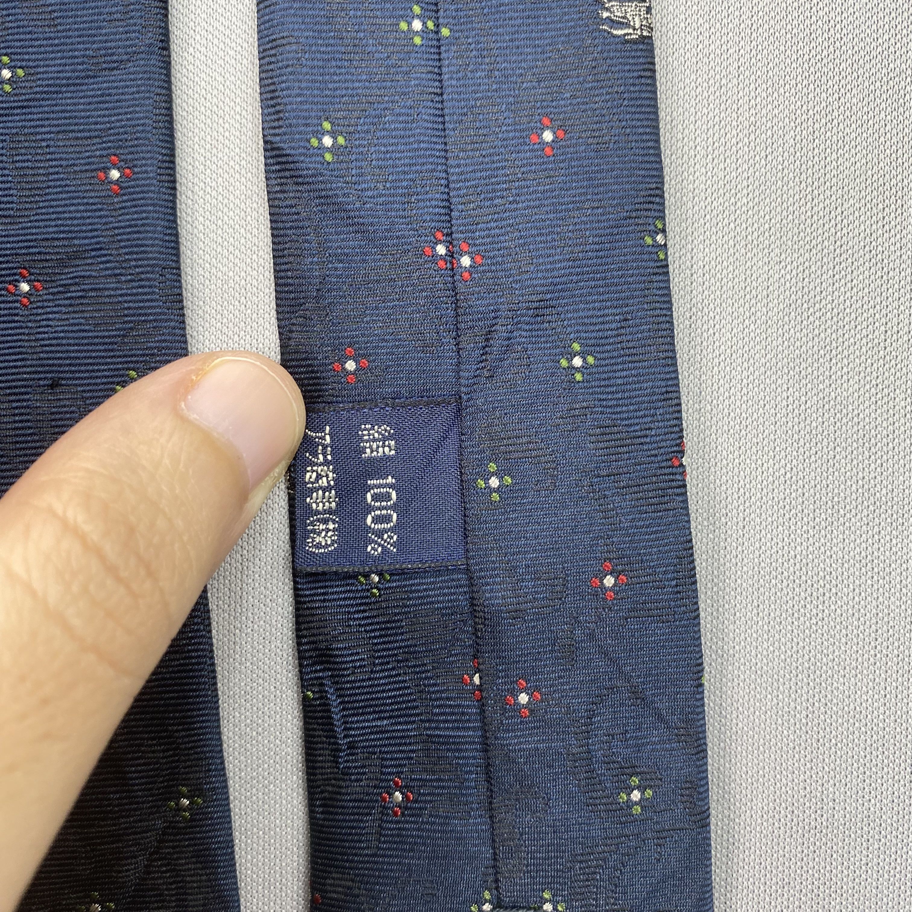 Burberry Vintage Burberry SILK Necktie Cravate Pure Silk Neck Tie Size ONE SIZE - 8 Thumbnail
