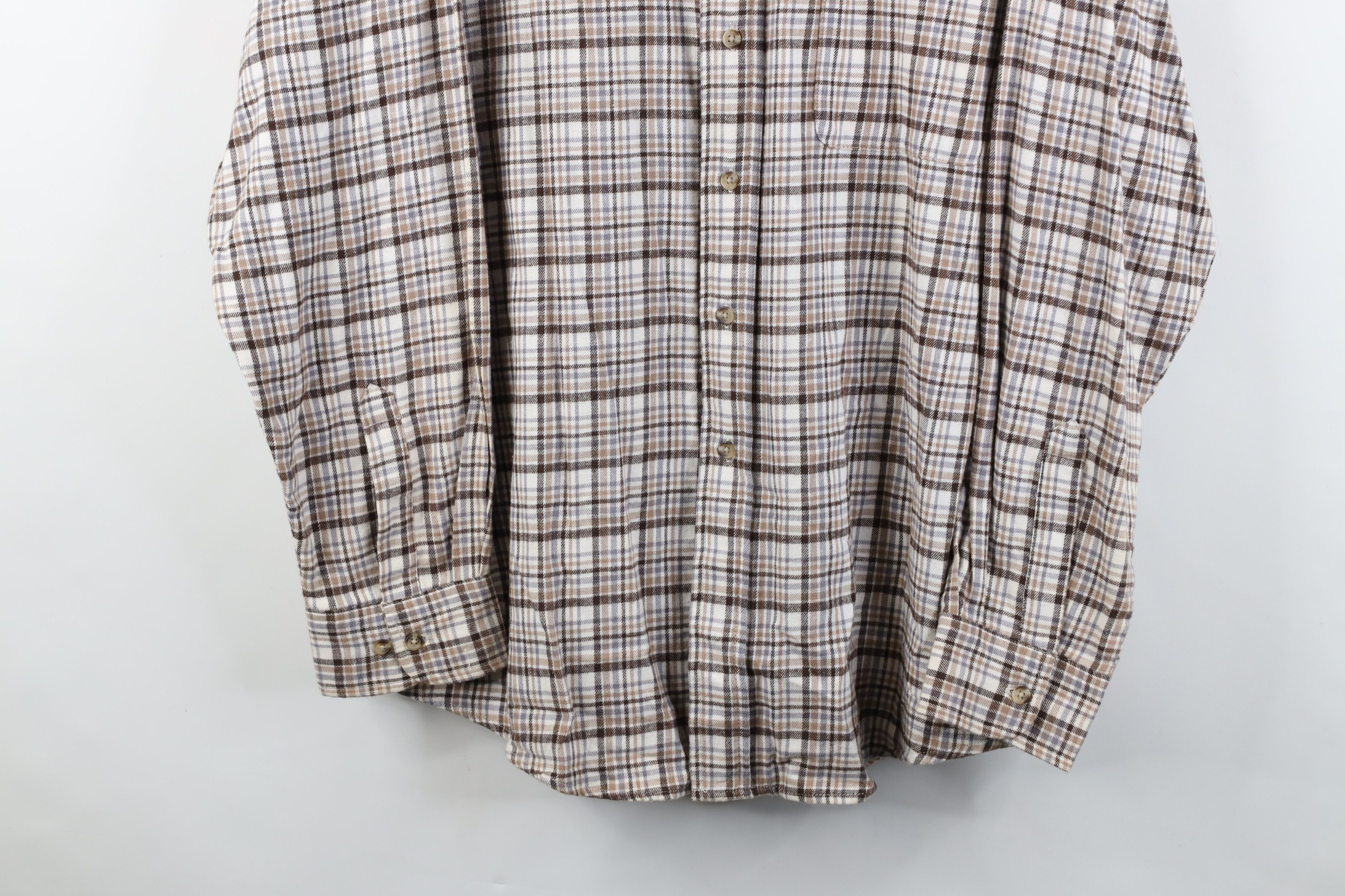 Vintage Deadstock Vintage 90s Streetwear Button Down Shirt Plaid Size US XL / EU 56 / 4 - 3 Thumbnail