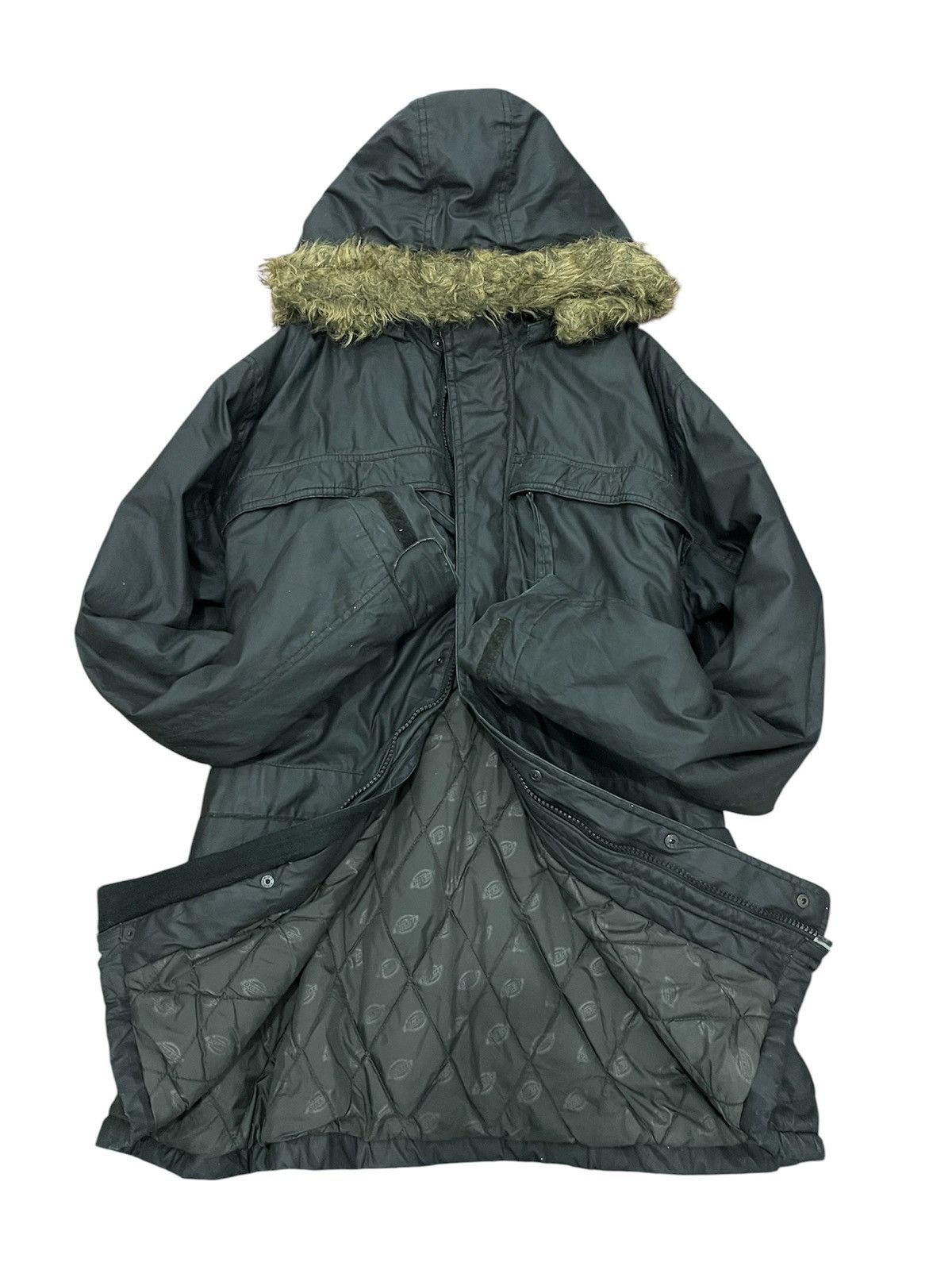 Dickies Vintage Dickies Waxed Fur Jacket Size US XXL / EU 58 / 5 - 2 Thumbnail
