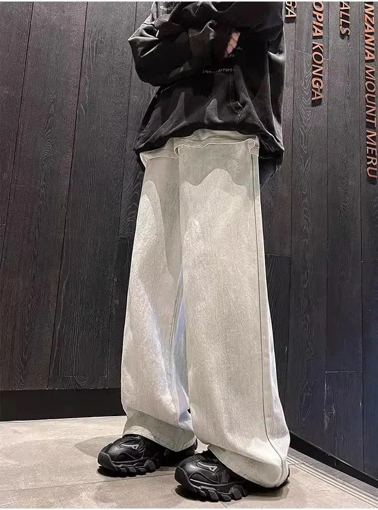 Japanese Brand Retro straight leg casual wide leg jeans Size US 30 / EU 46 - 4 Thumbnail