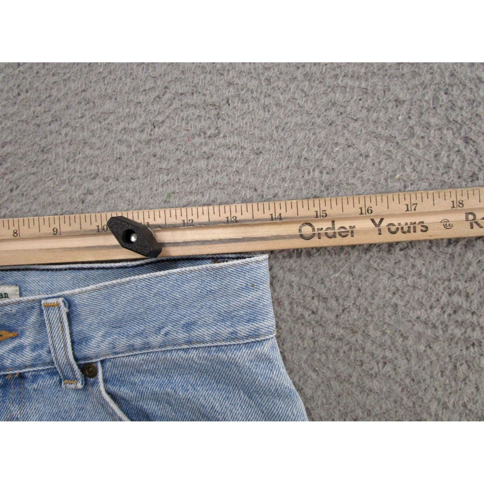Vintage L.L. Bean Jeans Medium Wash Straight 6 Regular Denim Cotton Blue 5-Pocket City USA Womens MPN 272059 Size 28" / US 6 / IT 42 - 6 Thumbnail