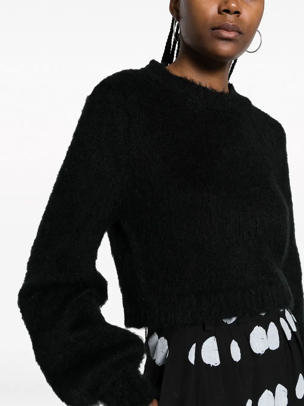 Marni o1y1125 Crewneck Sweater in Black Size M / US 6-8 / IT 42-44 - 2 Thumbnail
