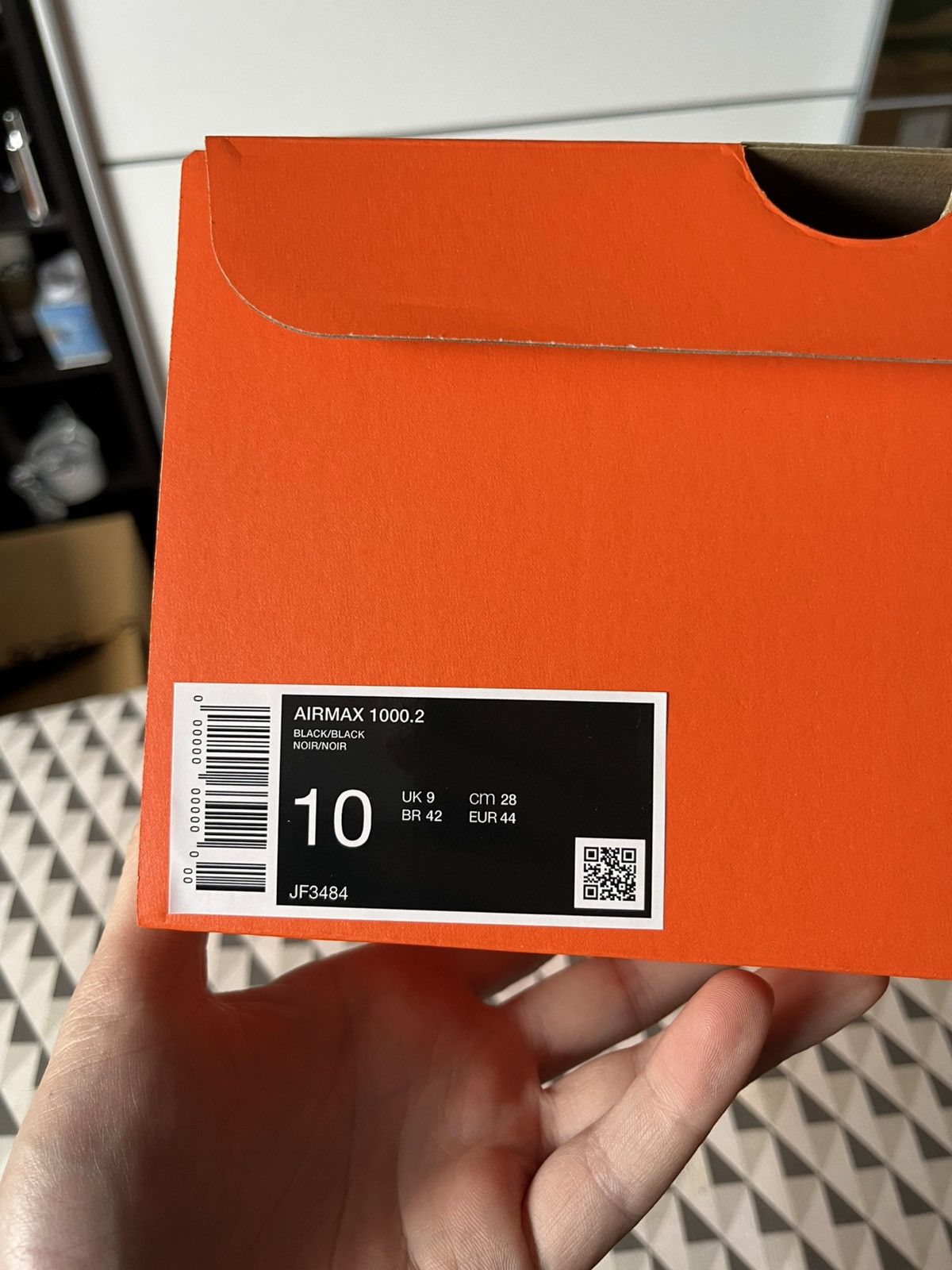 Nike Us10 Eu44 Nike x ZELLERFELD - Air Max 1000.2 Black JF3484 Size US 10 / EU 43 - 5 Thumbnail