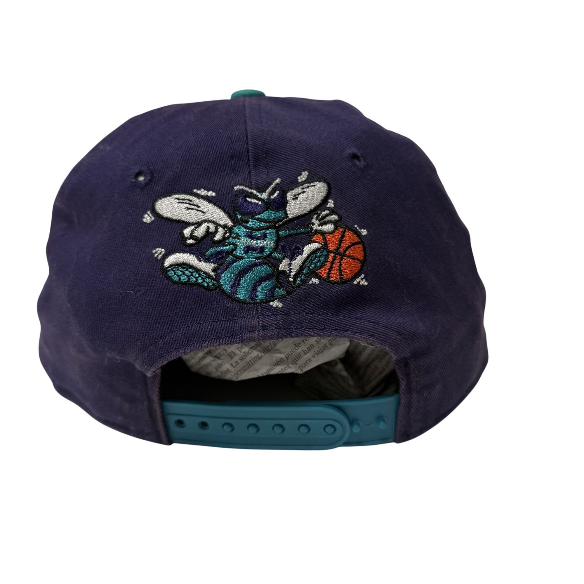 New Era Vtg New Era CHARLOTTE HORNETS Hat FIFTY 9 Embroidered Cap Size ONE SIZE - 3 Thumbnail