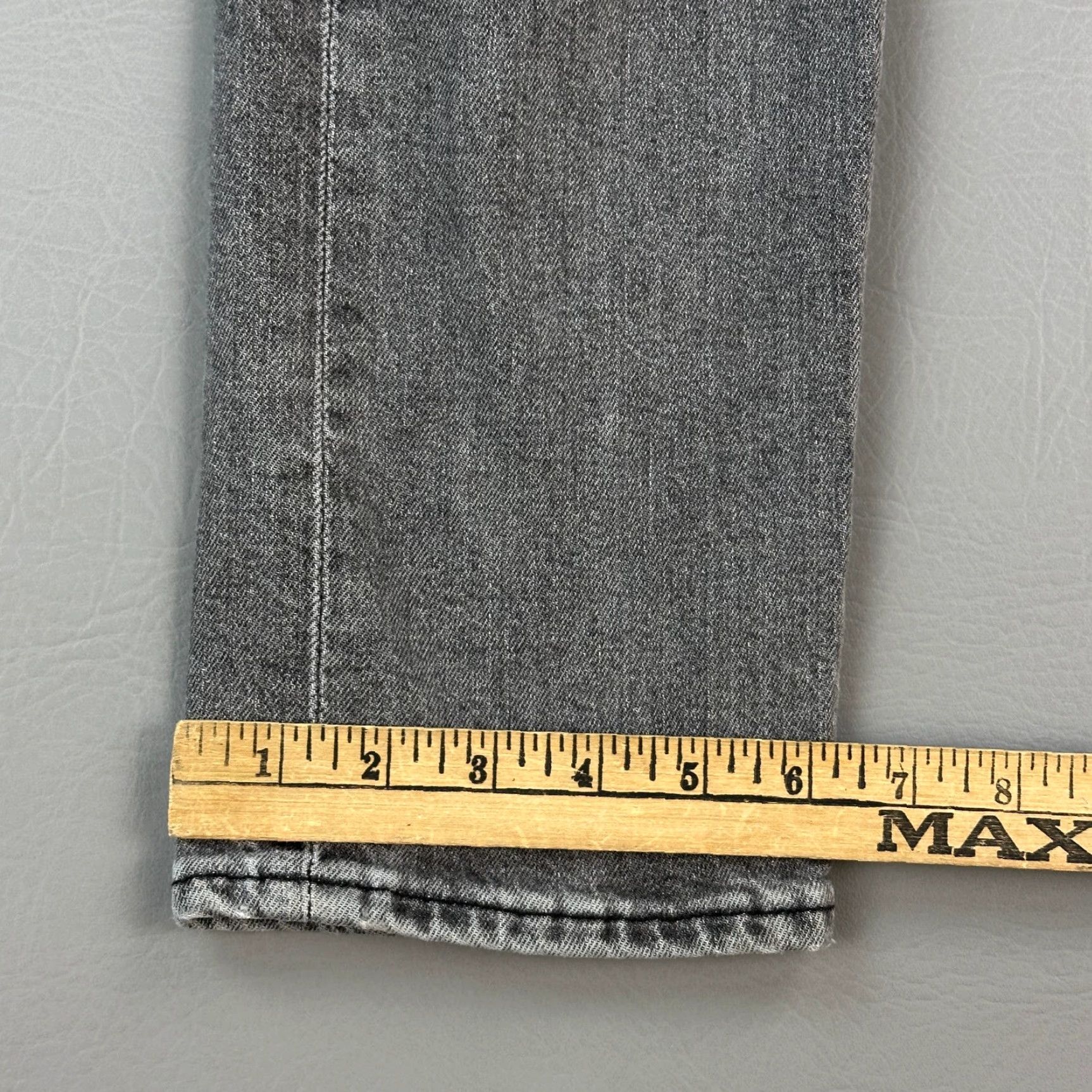 Levi's Levis 512 Premium Jeans Mens 34x32 Charcoal Wash Slim Taper Fit 5-Pocket Denim Jeans Mens Size US 34 / EU 50 - 4 Thumbnail