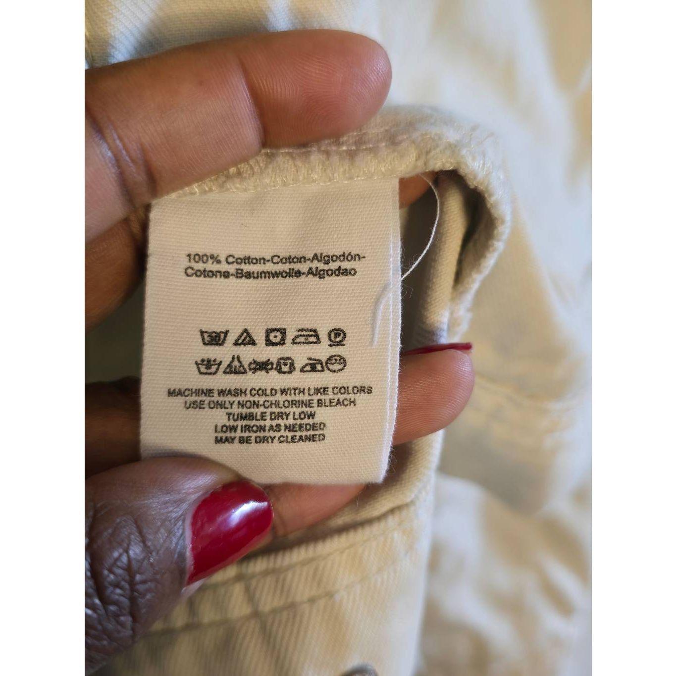 Free People Free People We The Free Denim Jacket XS Beige Off-White Butt Size XS / US 0-2 / IT 36-38 - 7 Thumbnail
