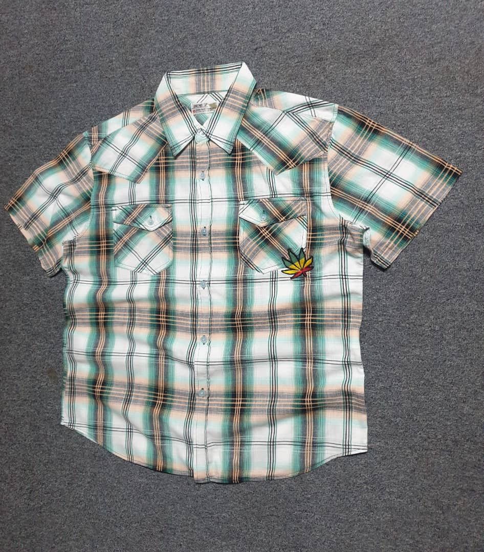 Bob Marley 💥Vache marijuana Japanese brand button ups shirt Size US L / EU 52-54 / 3 - 6 Thumbnail