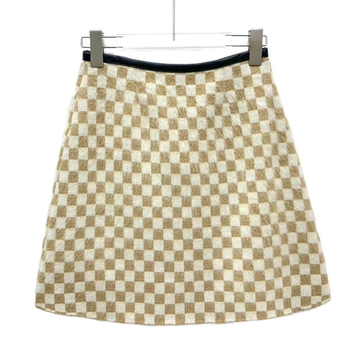 Louis Vuitton Louis Vuitton Damier Buckle Merino Wool Casual Skirt K26WX Size 27" / US 4 / IT 40 - 2 Thumbnail