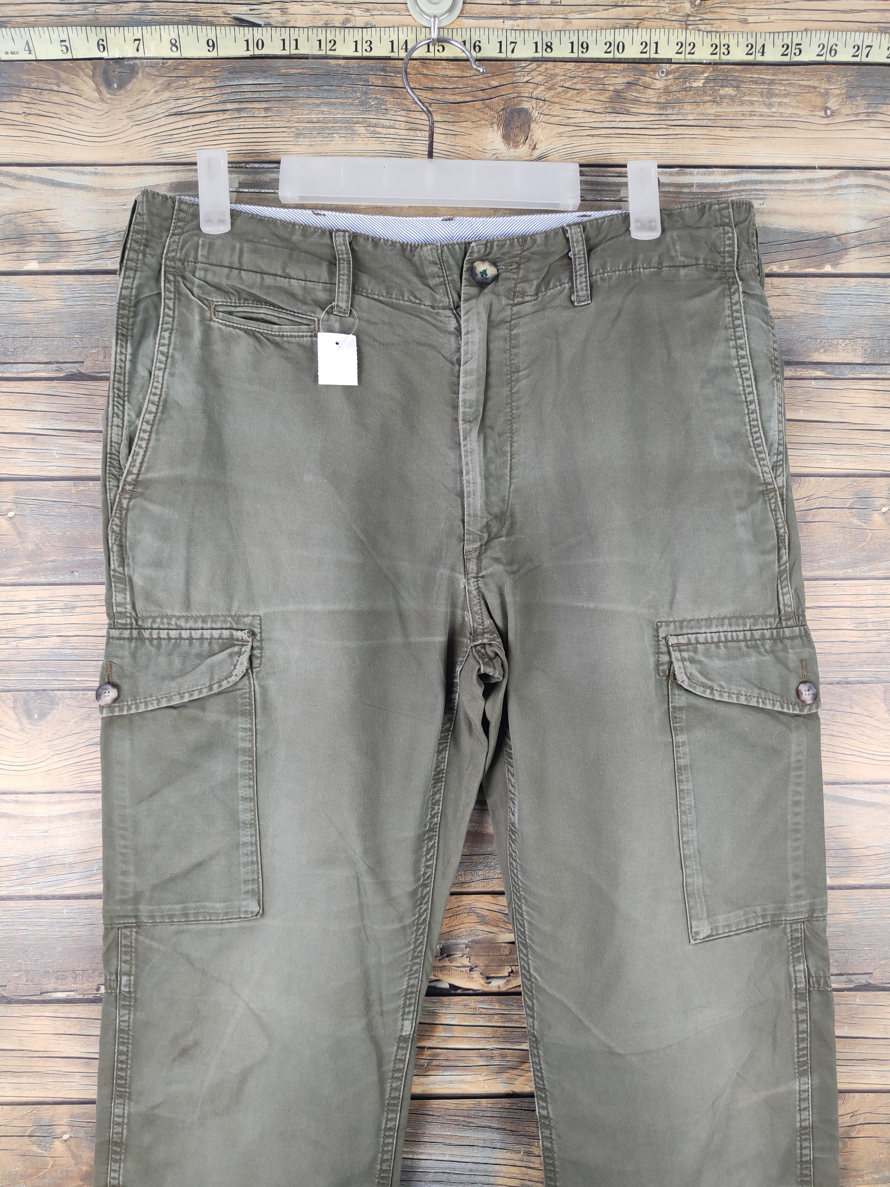United Arrows DL Beauty&Youth United Arrows Olive Cargo Pants #1496 Size US 32 / EU 48 - 2 Thumbnail