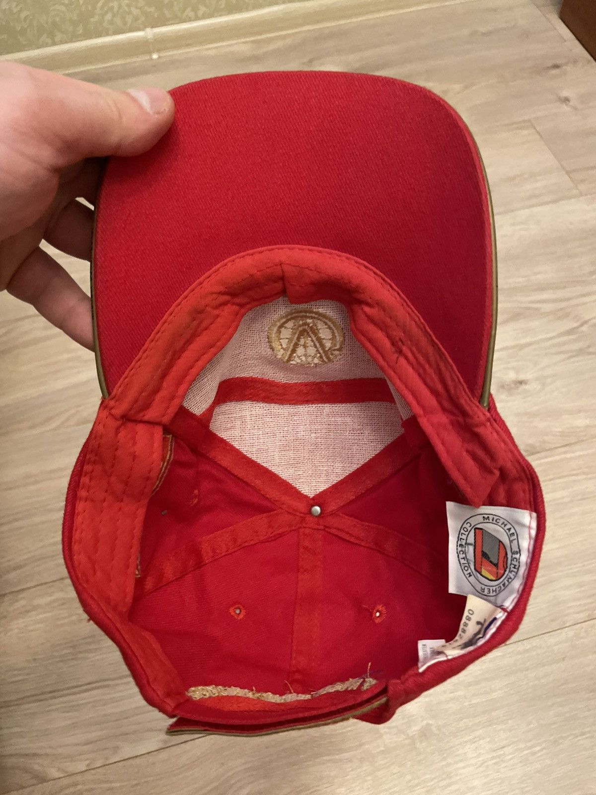 Ferrari Vintage O0s Y2K Ferrari Michael Schumacher F1 Racing Cap Size ONE SIZE - 8 Thumbnail
