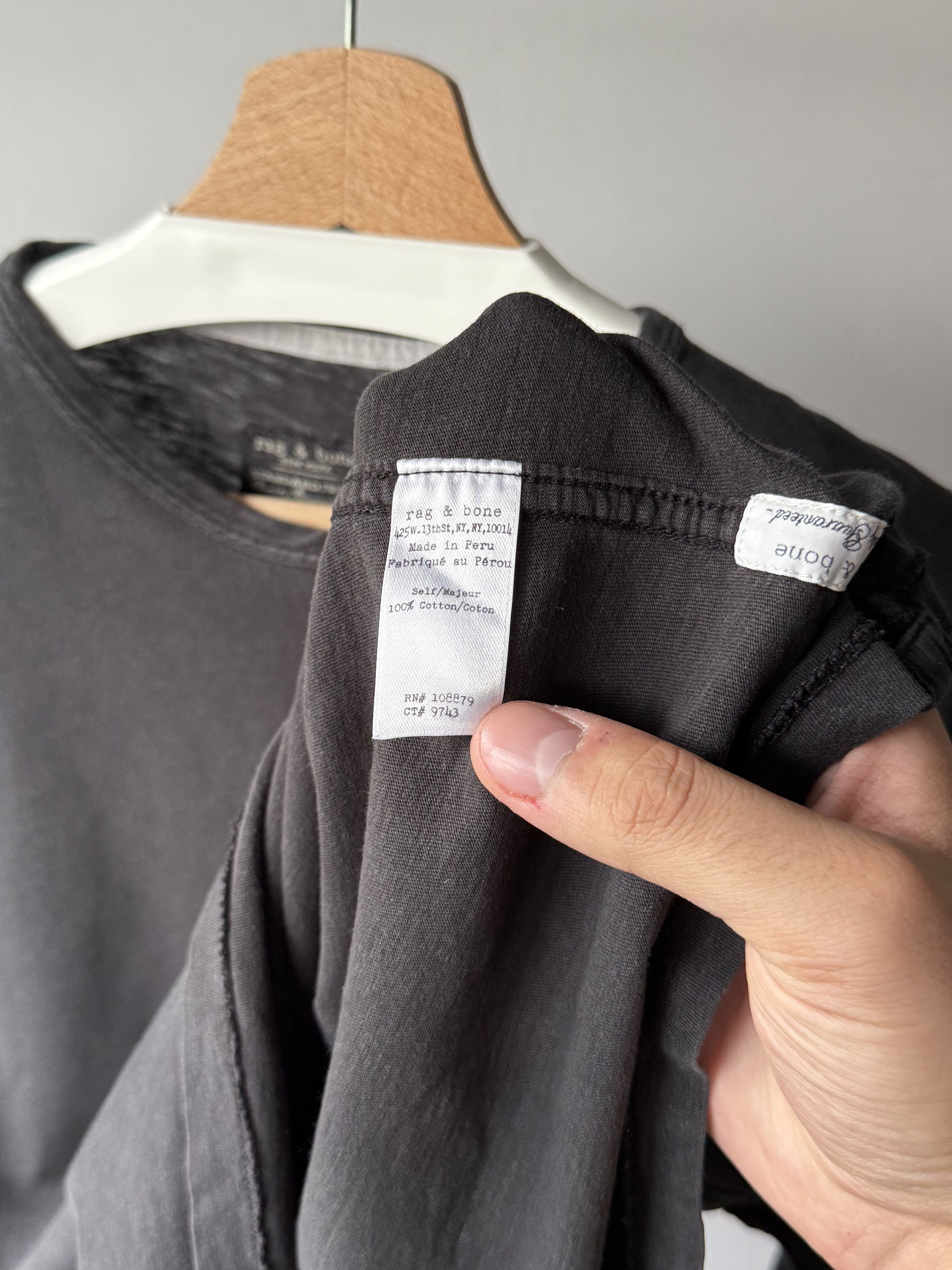 Rag & Bone Rag & Bone New York Standard Issue Crew Long Sleeve T-Shirt Size US S / EU 44-46 / 1 - 14 Thumbnail