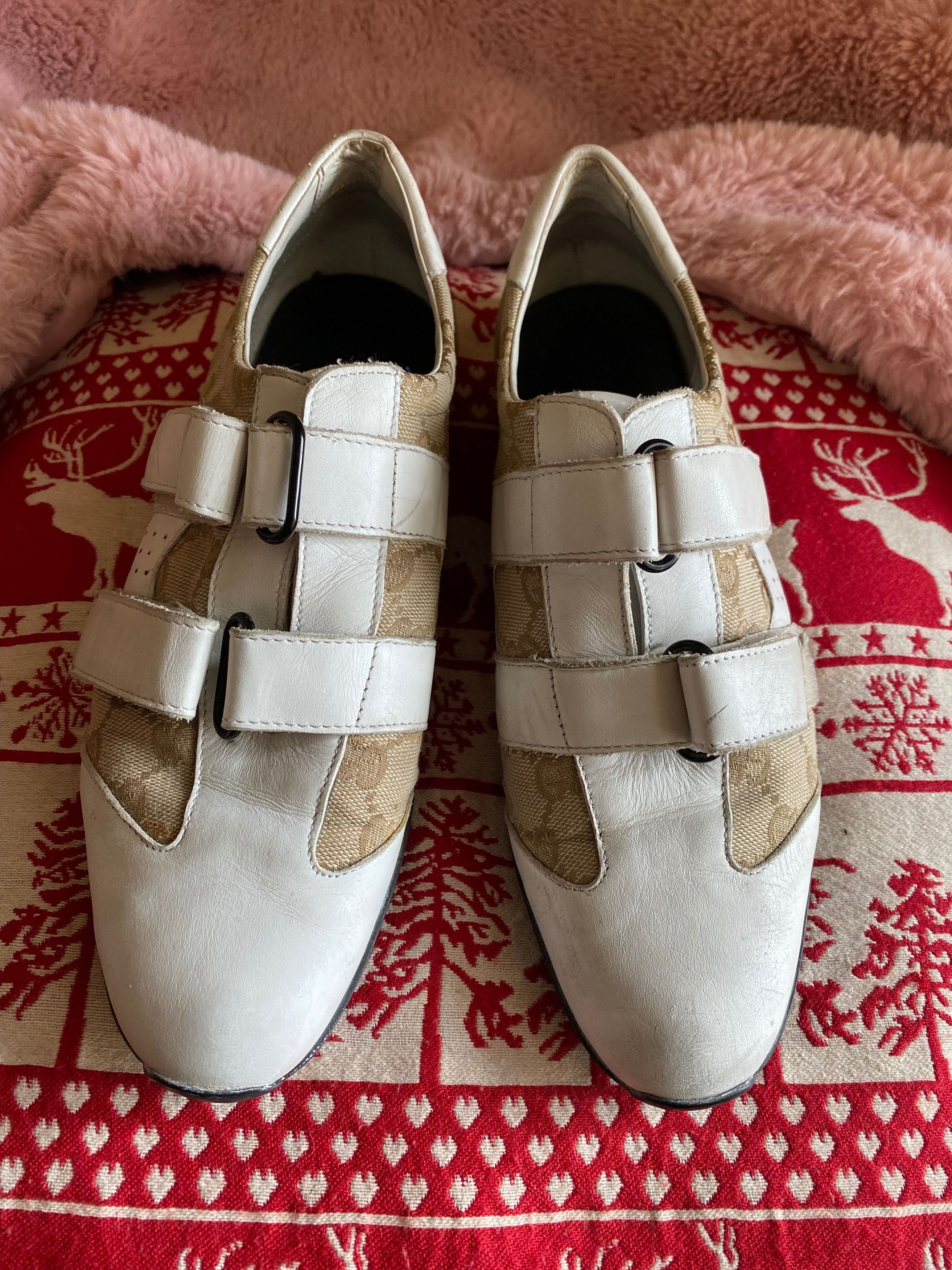 Gucci Gucci Vintage Canvas Leather Casual Shoes Size US 6 / EU 39 - 3 Thumbnail