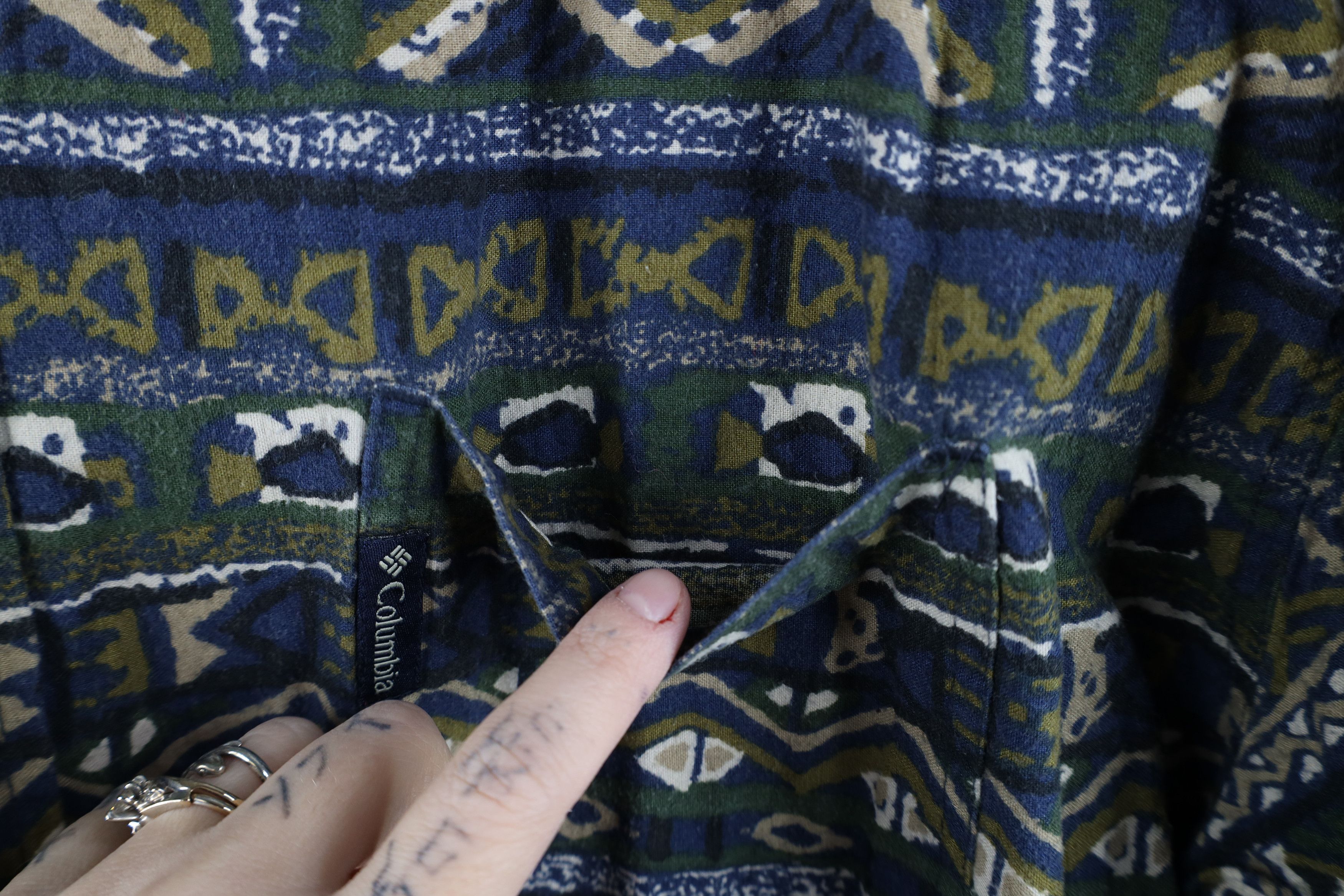 Columbia Vintage 90s Columbia Geometric Flannel Button Down Shirt Size US XXL / EU 58 / 5 - 6 Thumbnail