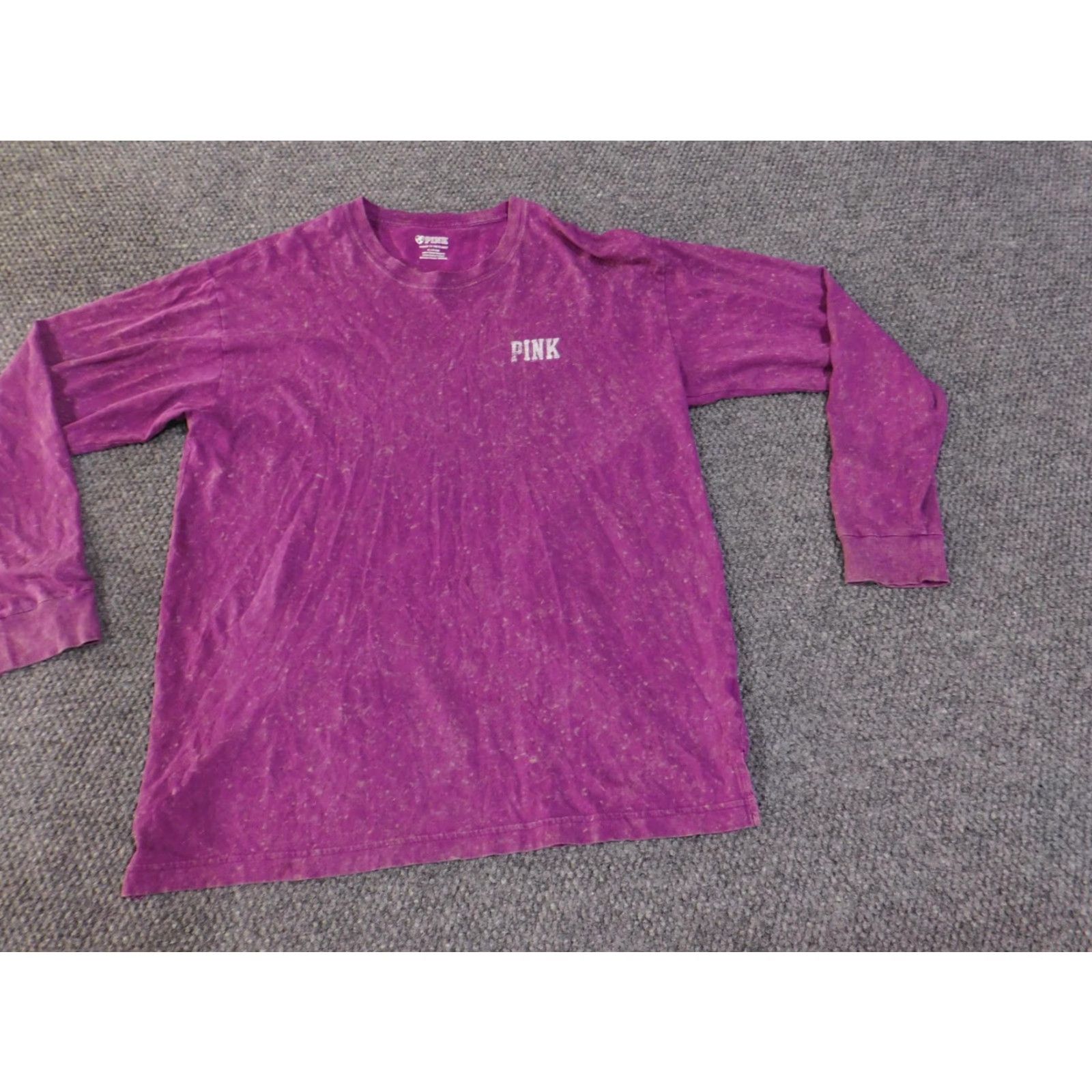 Pinko PINK Shirt Womens Medium Purple Long Sleeve Graphic Love 1986 Pullover Top ICI Dog Seal Size M / US 6-8 / IT 42-44 - 5 Thumbnail