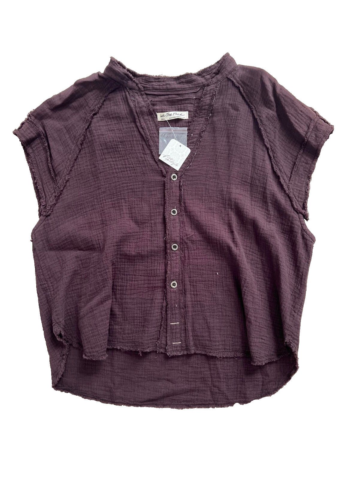Free People Free People Dreamy Days Shirt Espresso Bean ( S ) Size S / US 4 / IT 40 - 4 Thumbnail