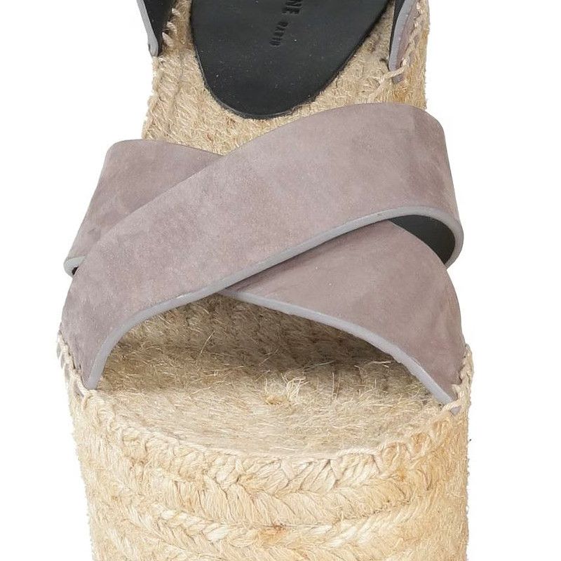 Celine o1y0725 Leather Espadrilles in Gray Size US 5 / IT 35 - 2 Thumbnail