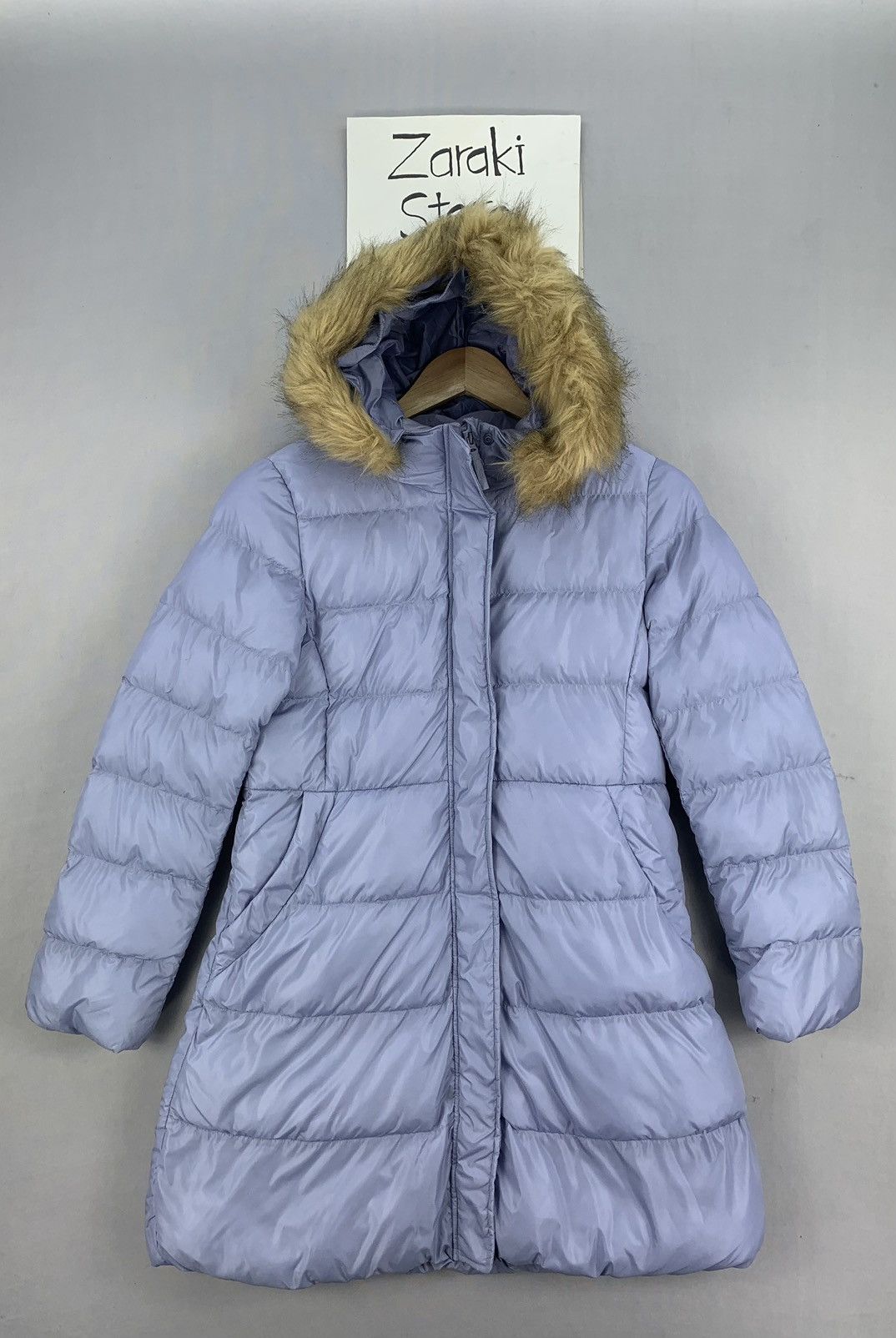 Uniqlo Winter Faux Fur Puffer Hoodie Down Jacket