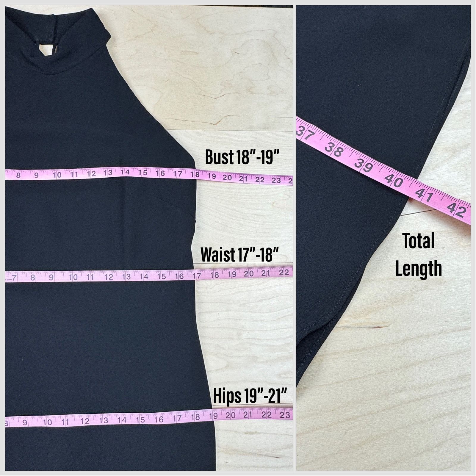 Vintage Vintage 90s Black Mock Neck Strappy Back Cocktail Dress Size M / US 6-8 / IT 42-44 - 5 Thumbnail