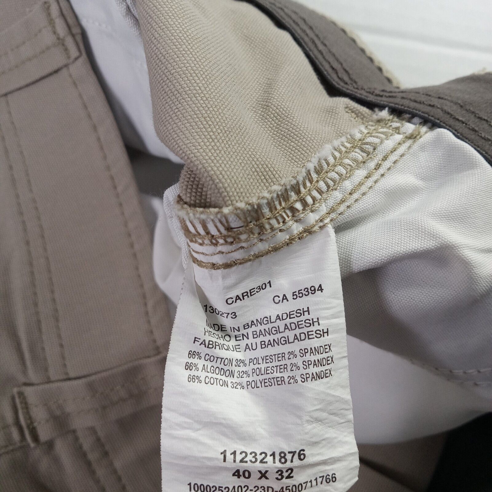 Lee Lee Extreme Comfort Cargo Pants Men 40x32 Beige Straight Fit Size US 40 / EU 56 - 6 Thumbnail