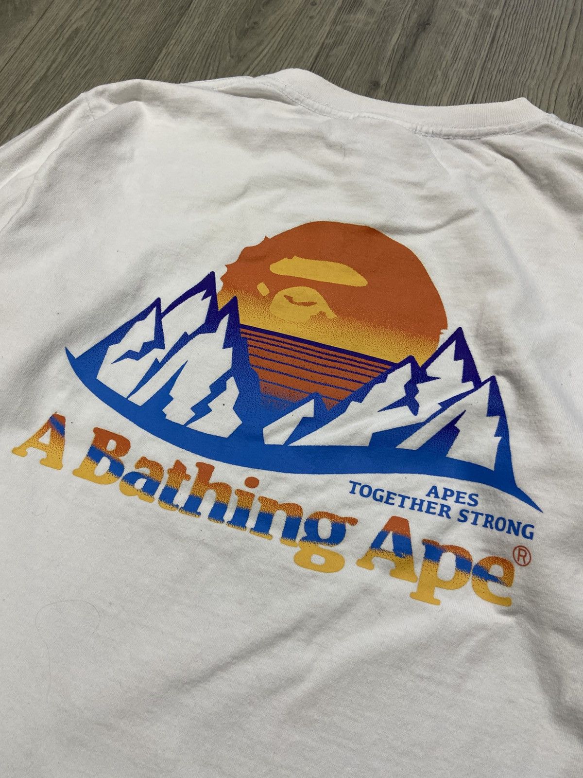 Bape A Bathing Ape Bape Mountain Apes Together Long Sleeve Shirt Size US M / EU 48-50 / 2 - 2 Thumbnail
