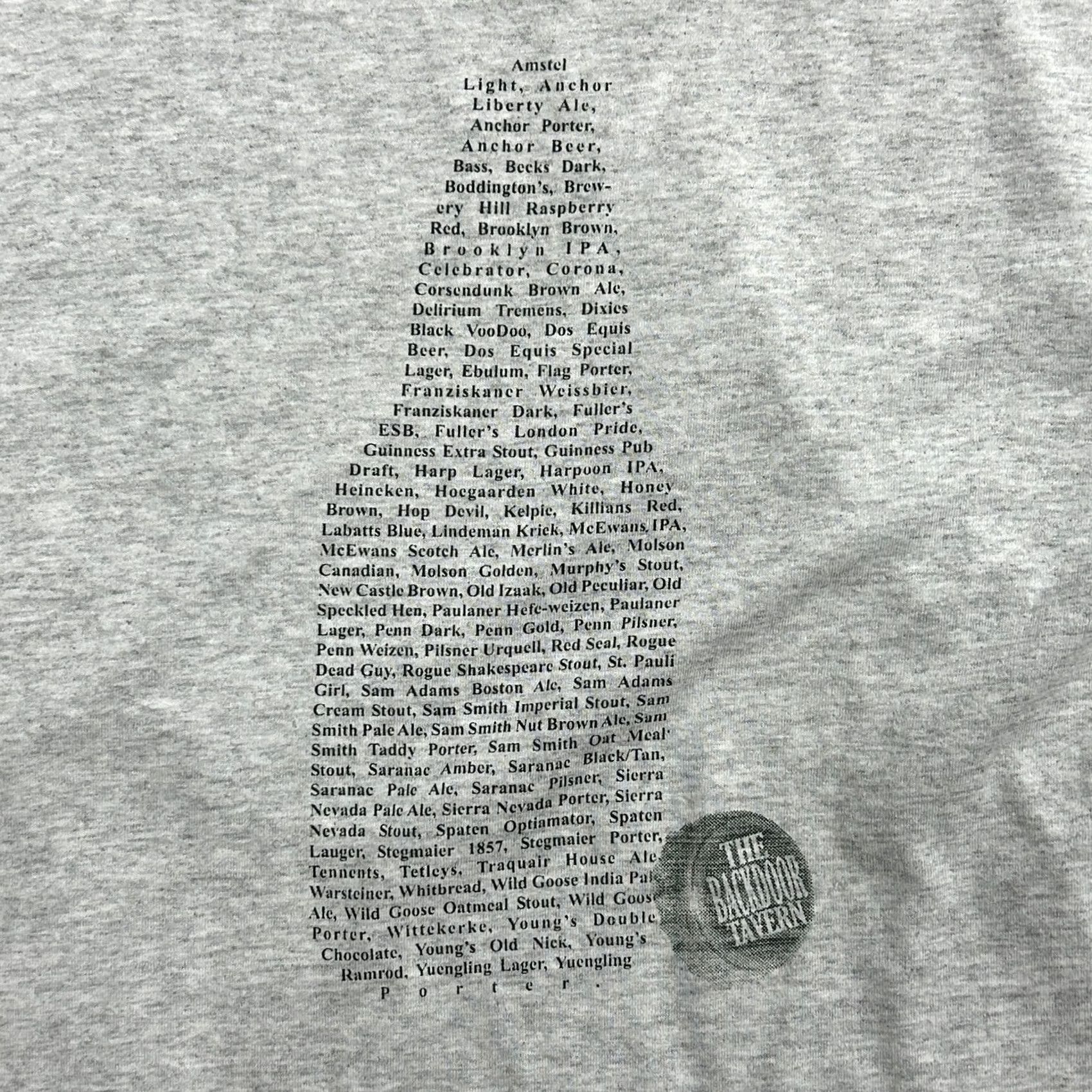 Jerzees Backdoor Tavern Mens Medium Gray Shirt Graphic Size US M / EU 48-50 / 2 - 5 Thumbnail