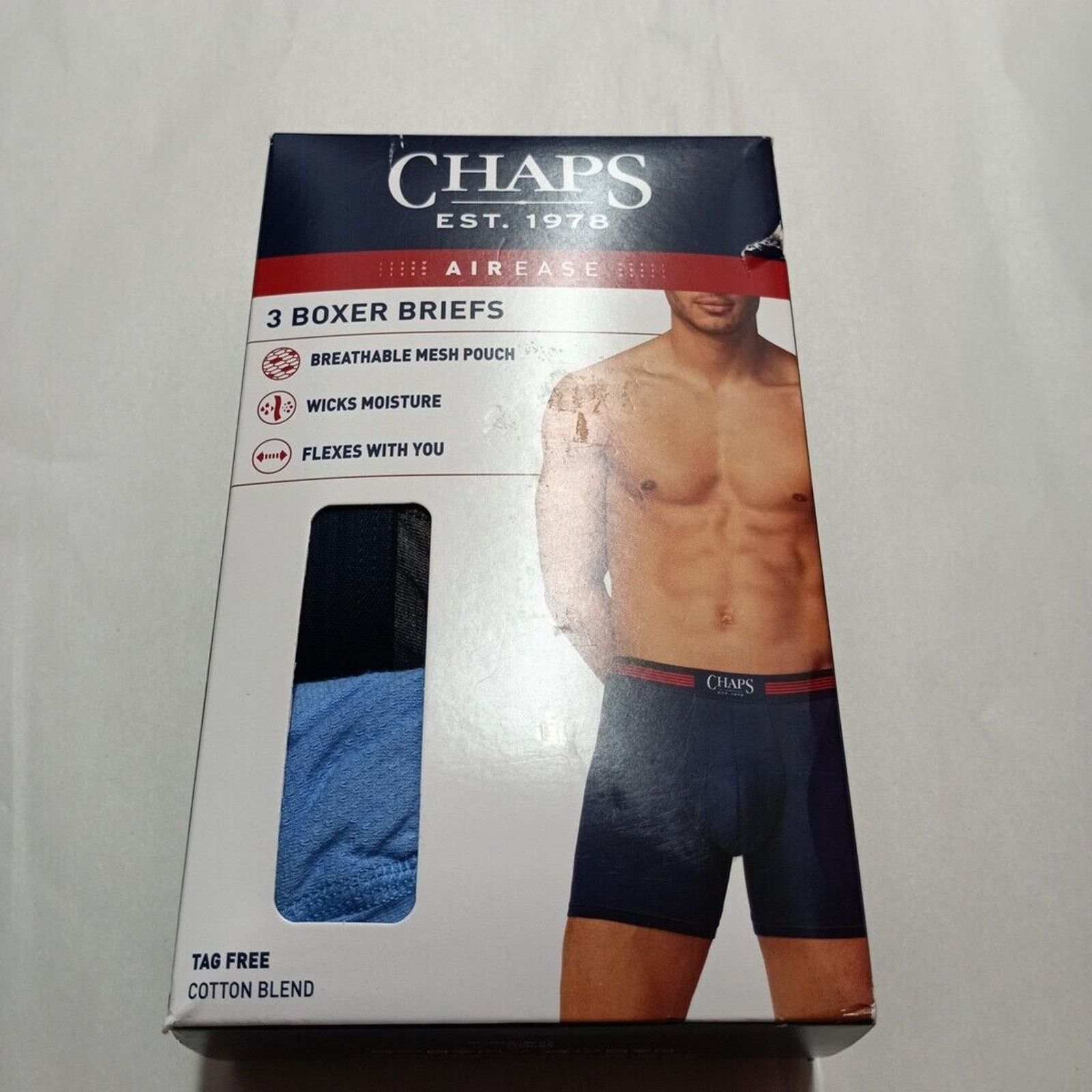 Chaps Chaps Boxer Briefs Mens Size 2XL 44-46 Multicolor 3 Pack Box Size 44 - 2 Thumbnail