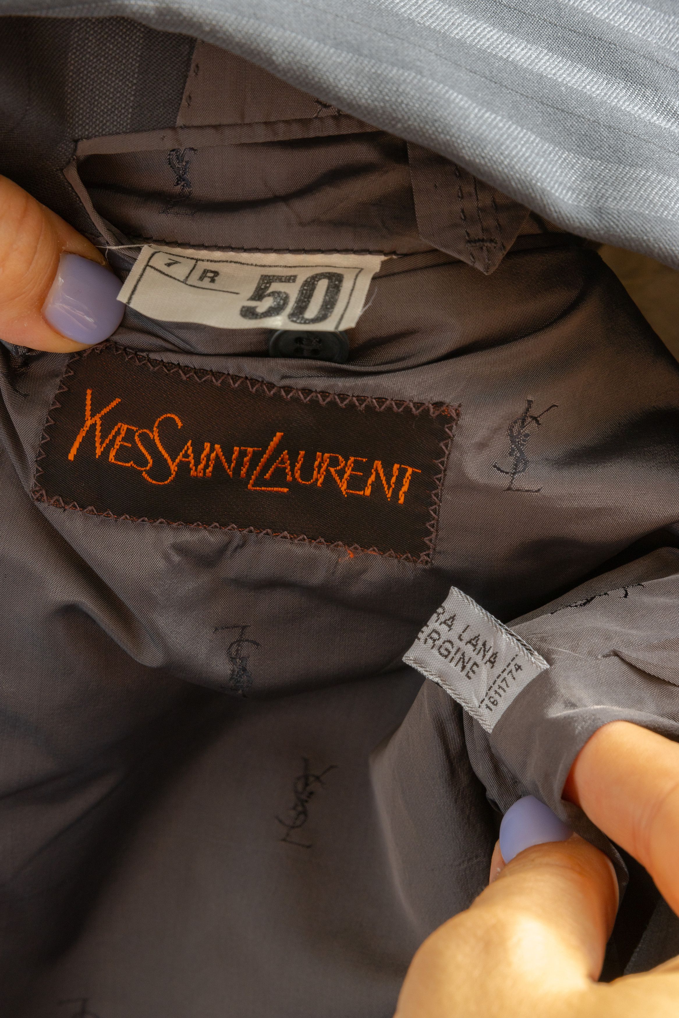 Yves Saint Laurent Yves Saint Laurent YSL Man Blazer Jacket 50 8721 Size US L / EU 52-54 / 3 - 9 Thumbnail