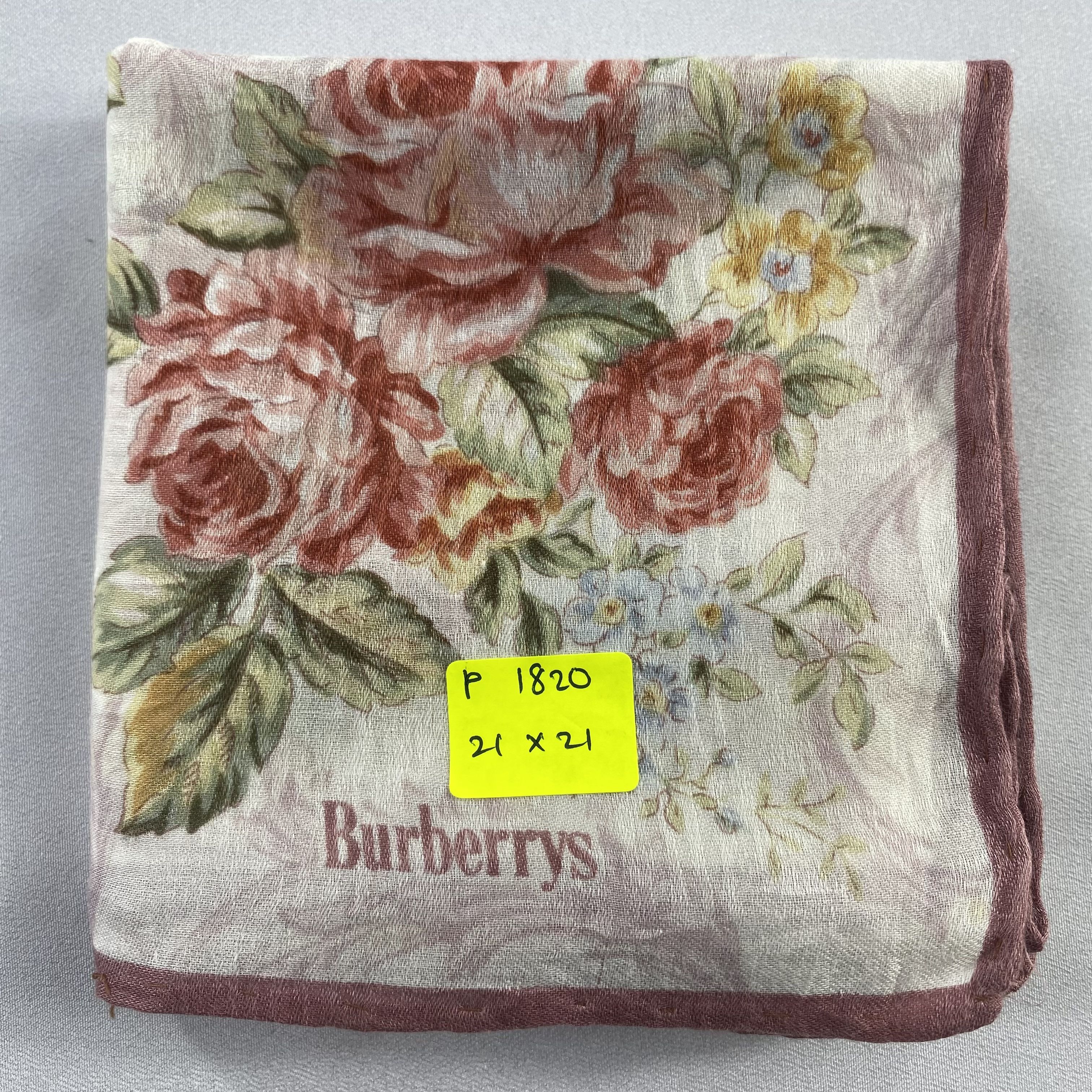 Burberry × Vintage Burberry Handkerchief / Neckerchief / Bandana-P1820 Size ONE SIZE - 5 Thumbnail