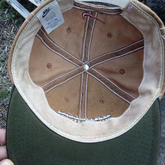 Nike × Vintage Vintage Nike Ken Griffey Junior In '96 Hat Cap Custom Tan Size ONE SIZE - 6 Thumbnail