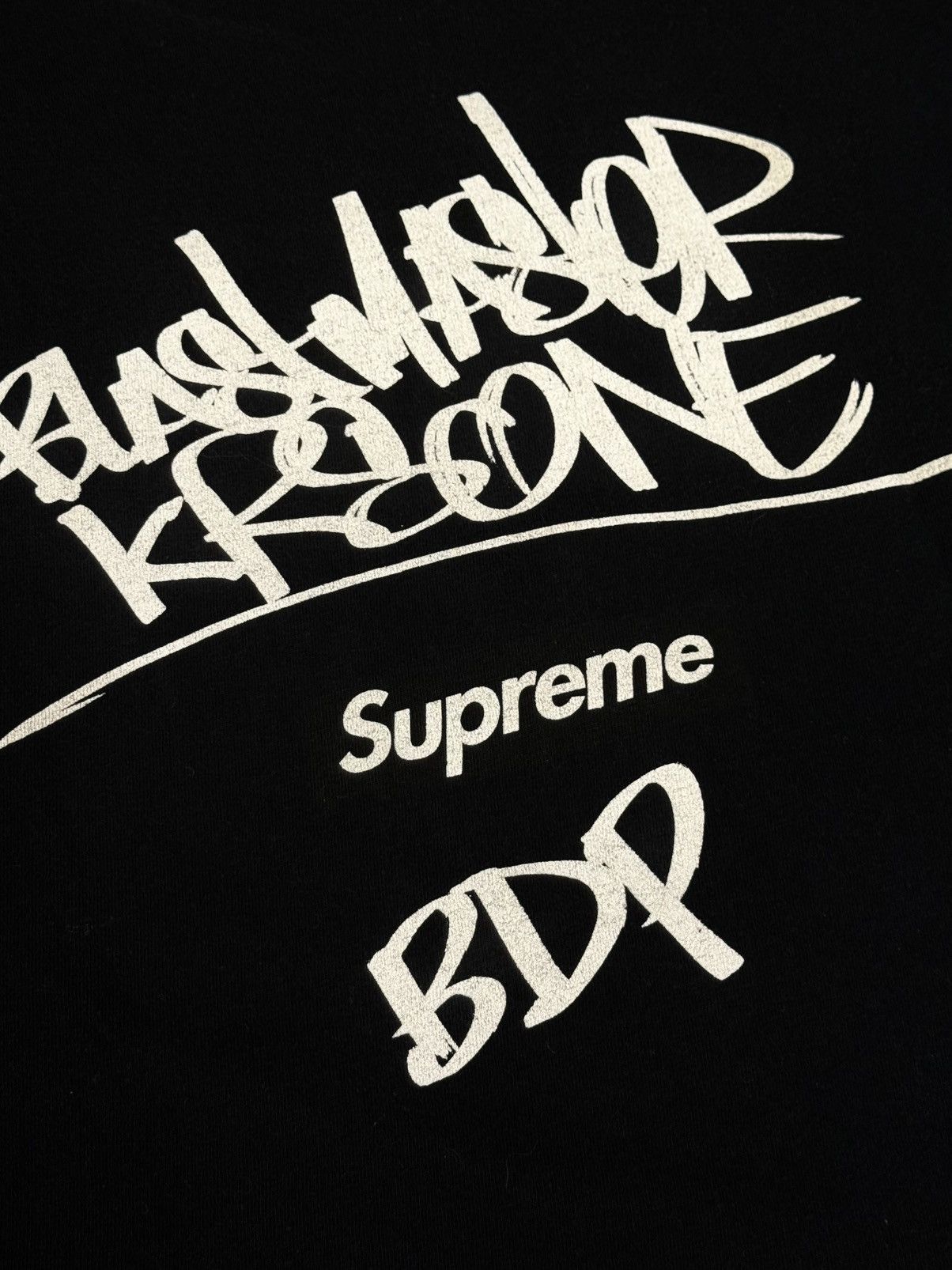 Supreme Supreme x KRS ONE By Any Means Necessary Tee Black FW14 Size US M / EU 48-50 / 2 - 2 Thumbnail