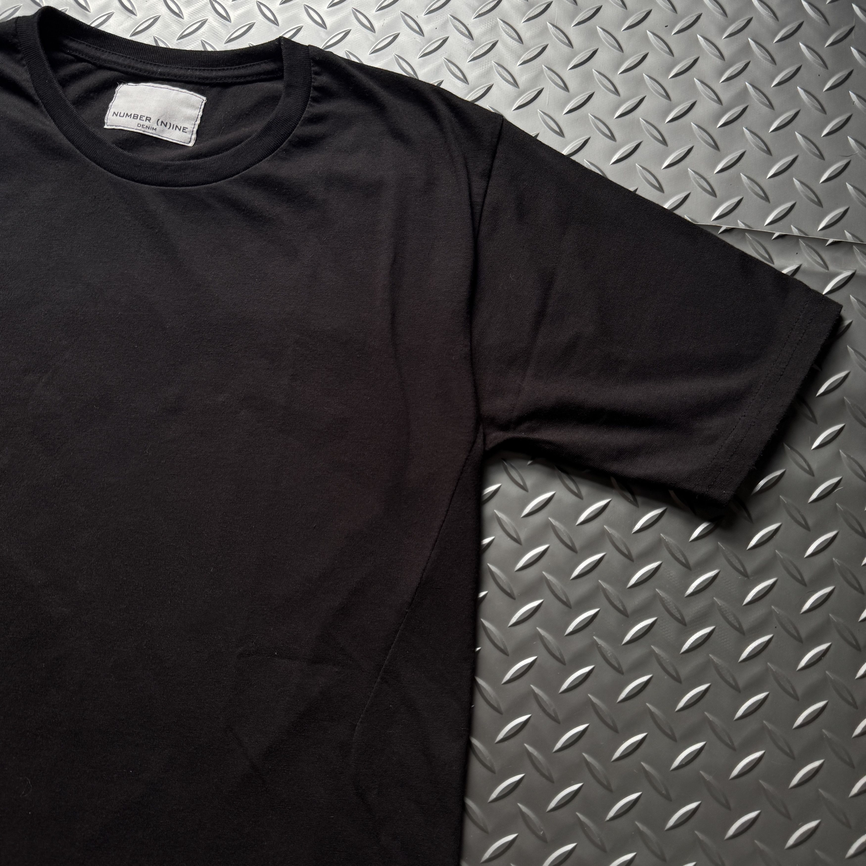 Number (N)ine NUMBER (N)INE DENIM Black Minimal Tee Size US L / EU 52-54 / 3 - 4 Thumbnail