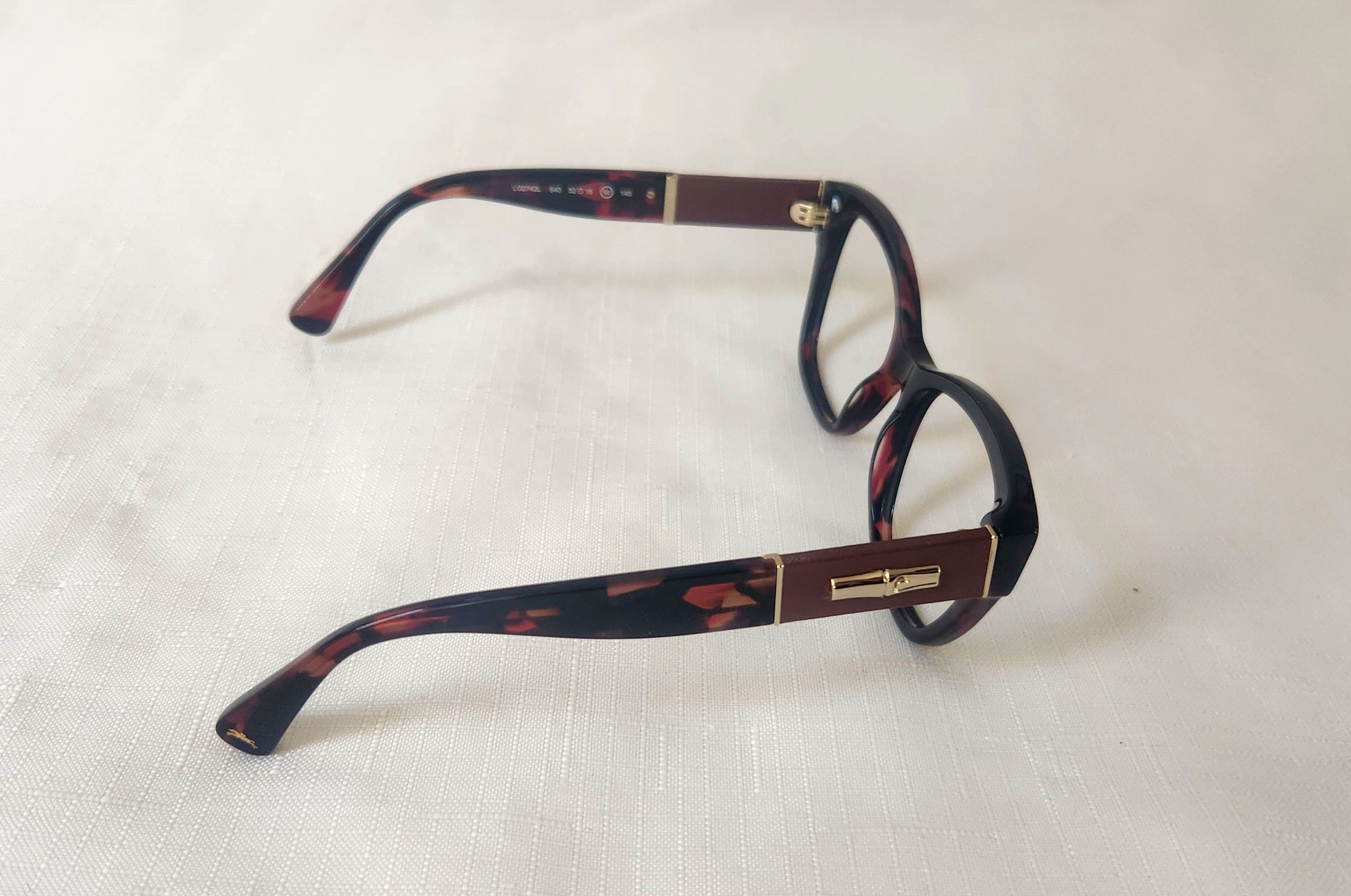 Longchamp Longchamp LO2742L red havana 640 52-16-140 Eyeglasses Frame Size ONE SIZE - 4 Thumbnail